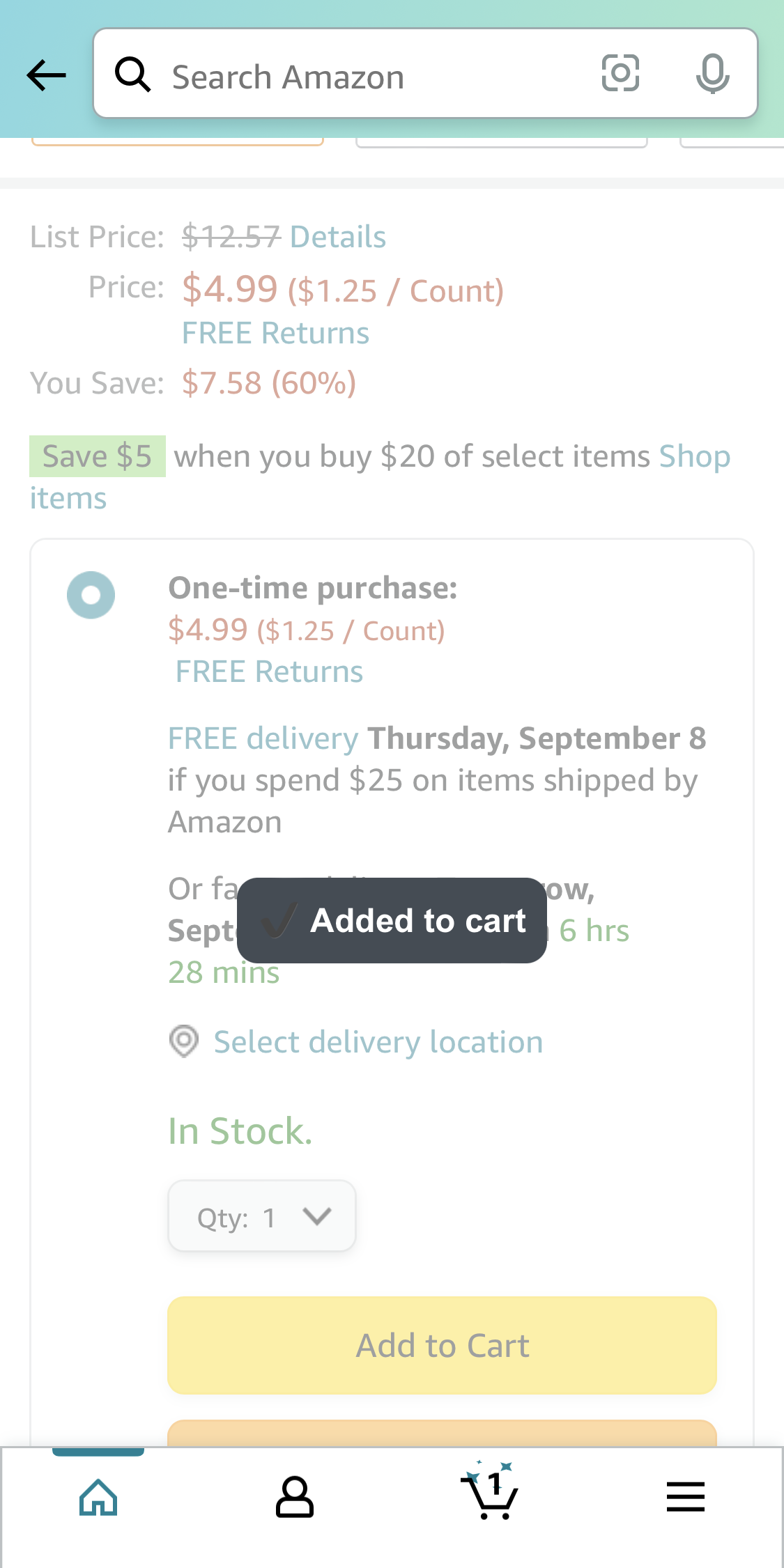 Mobile screenshot of Amazon