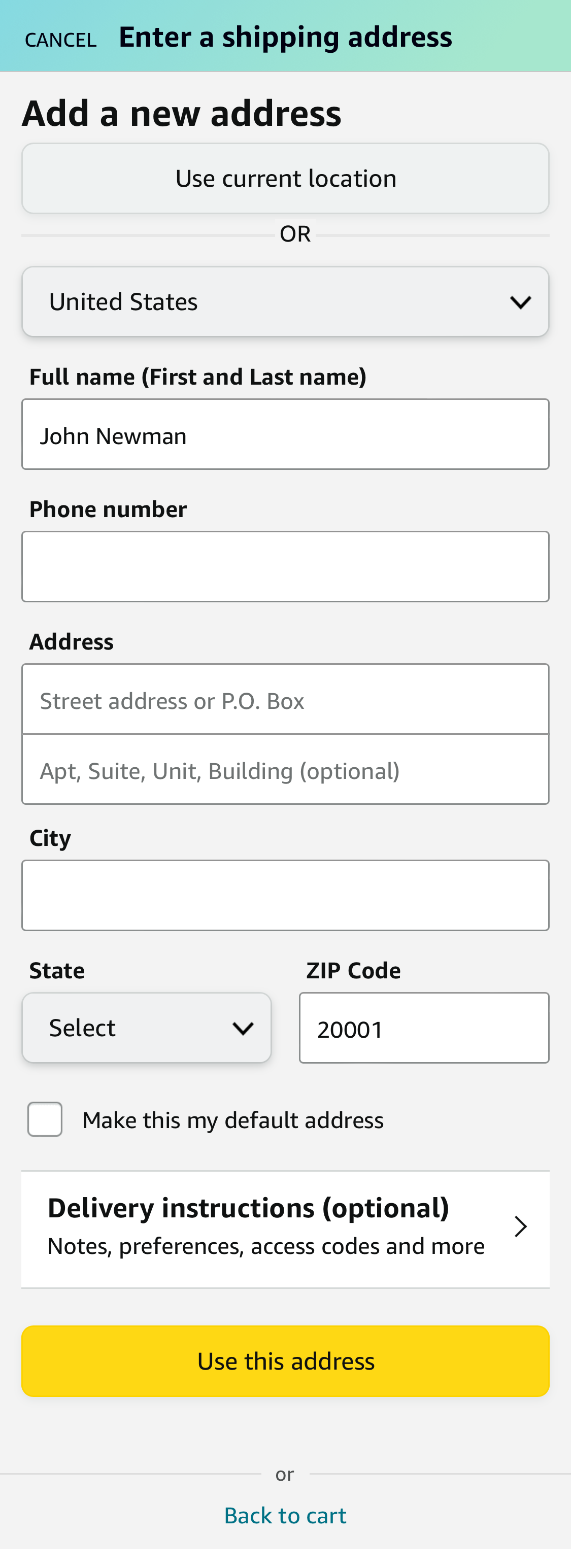 Mobile screenshot of Amazon