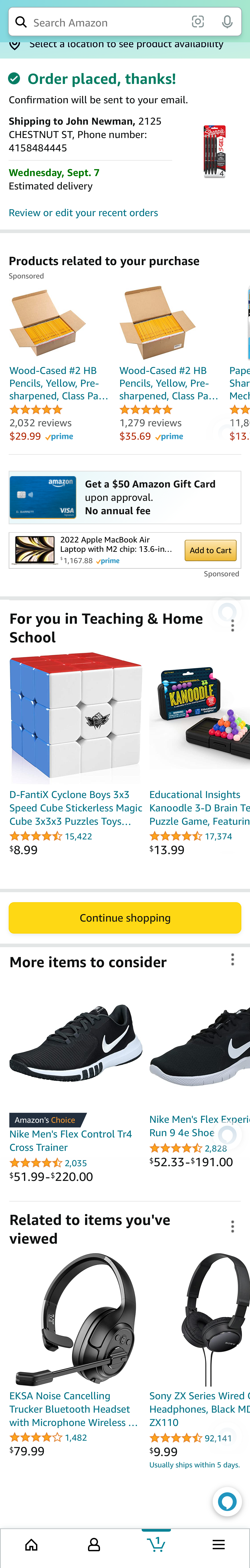 Mobile screenshot of Amazon