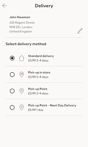 586 ‘Delivery & Shipping Methods’ Design Examples – Baymard Institute