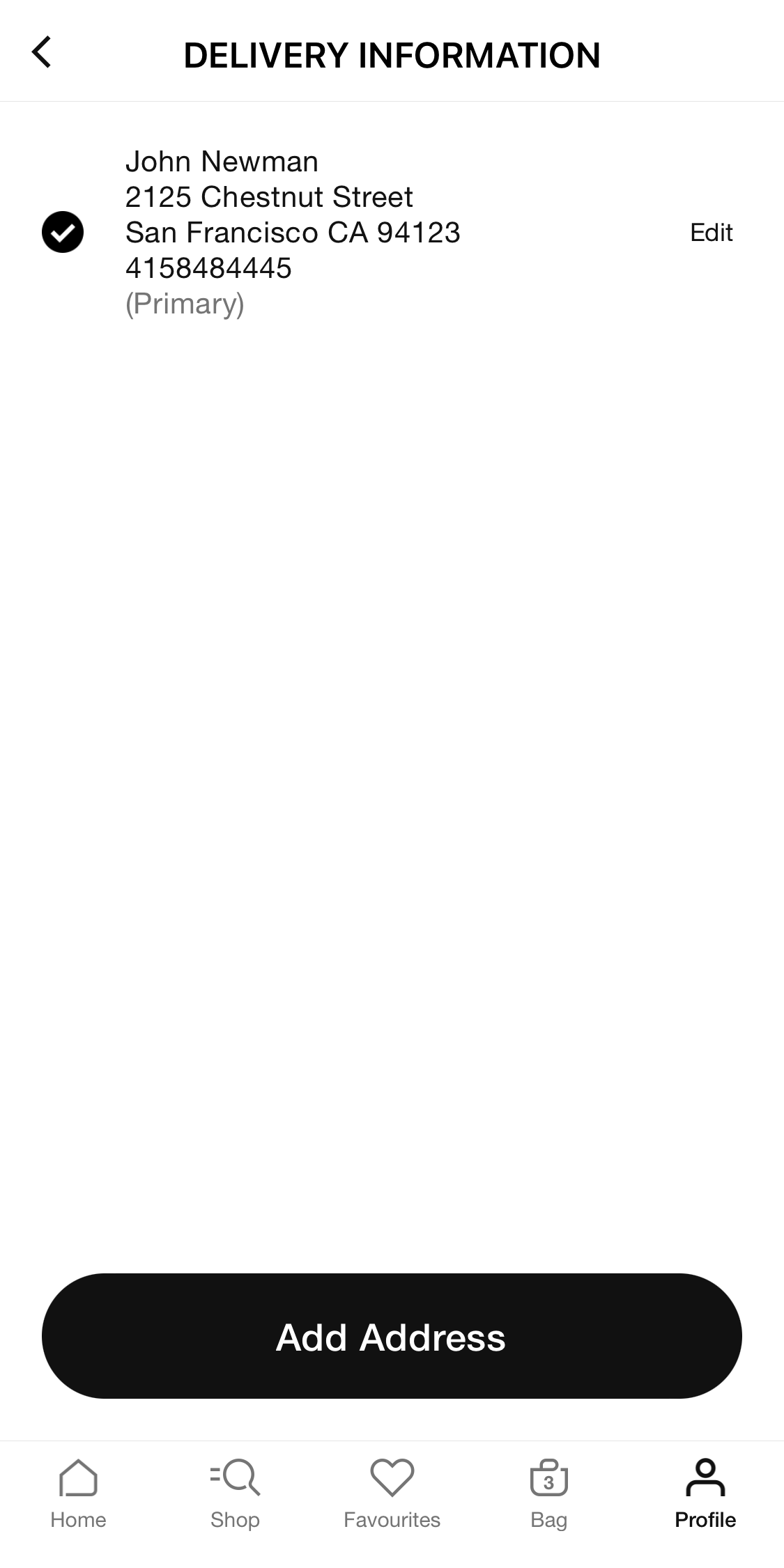 Nike’s App Address Book 187 of 371 Address Book Examples Baymard