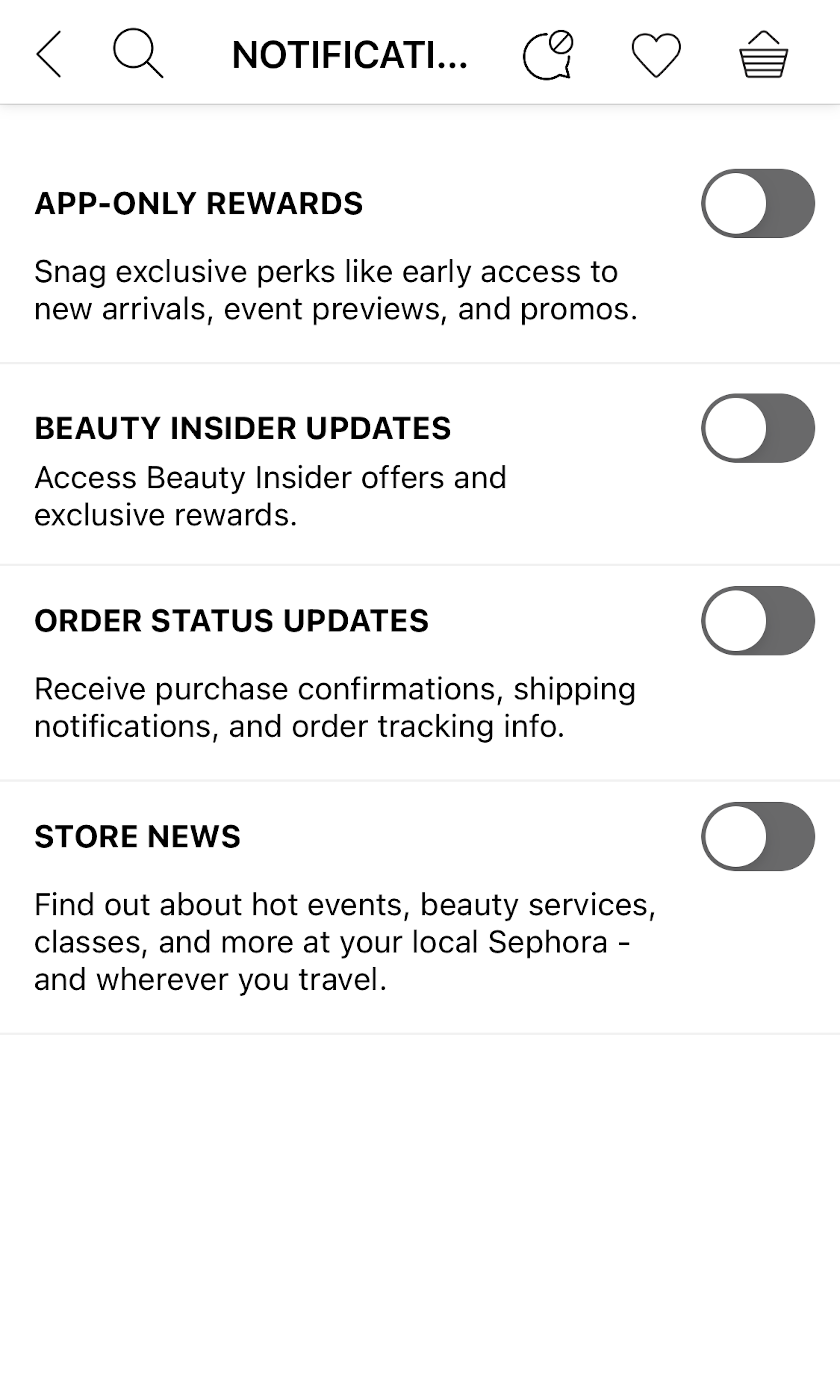 Mobile screenshot of Sephora