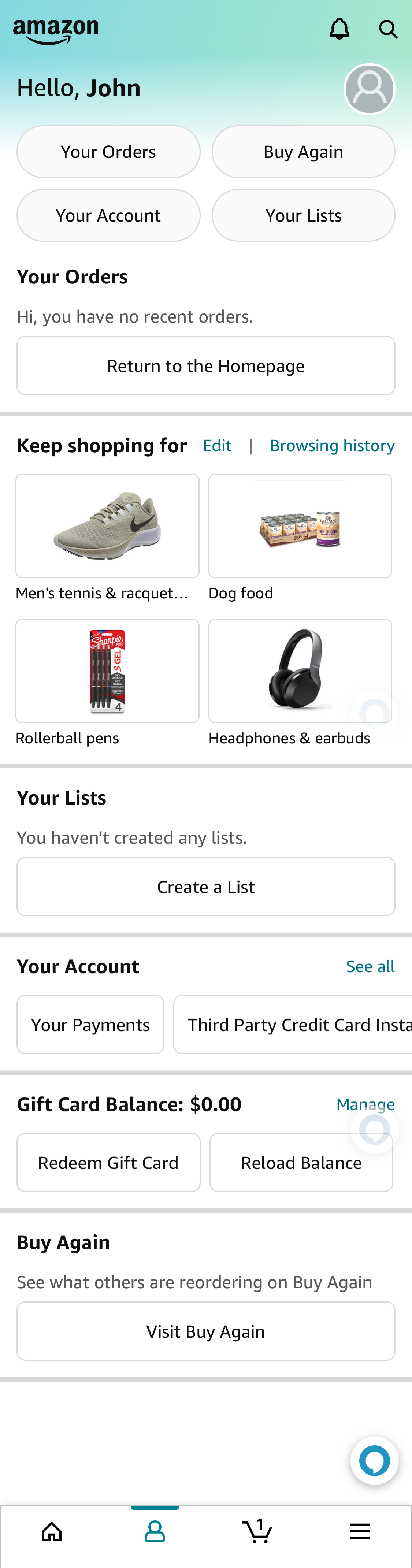 Mobile screenshot of Amazon