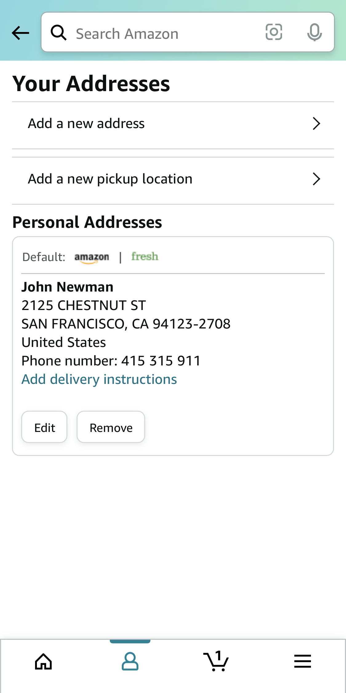 Mobile screenshot of Amazon