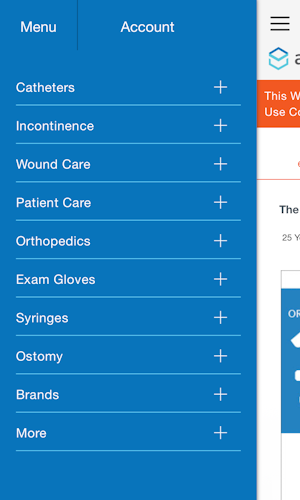 Mobile screenshot of Allegro Medical