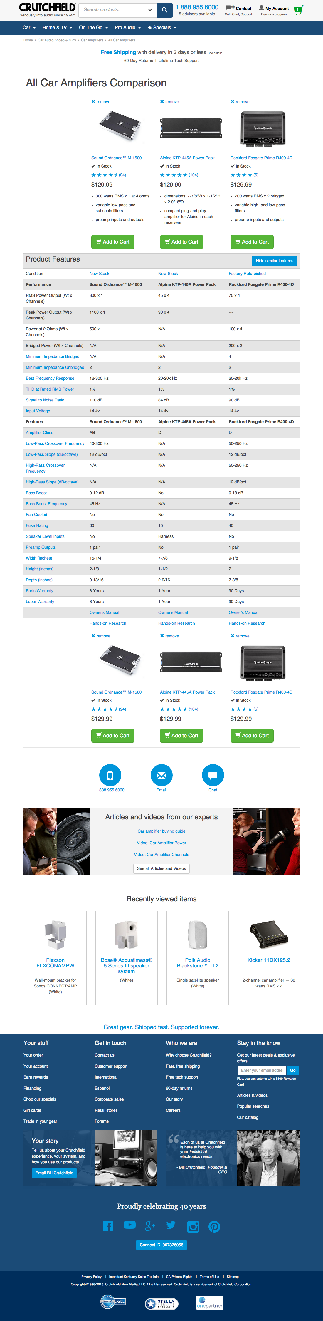 Desktop screenshot of Crutchfield