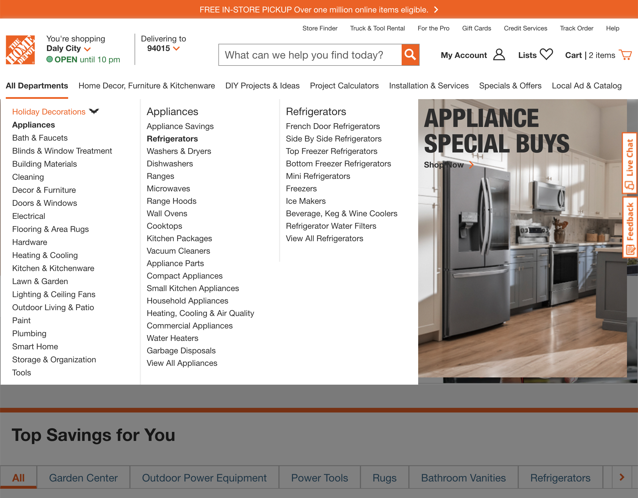 Compact Appliances at the Home Depot