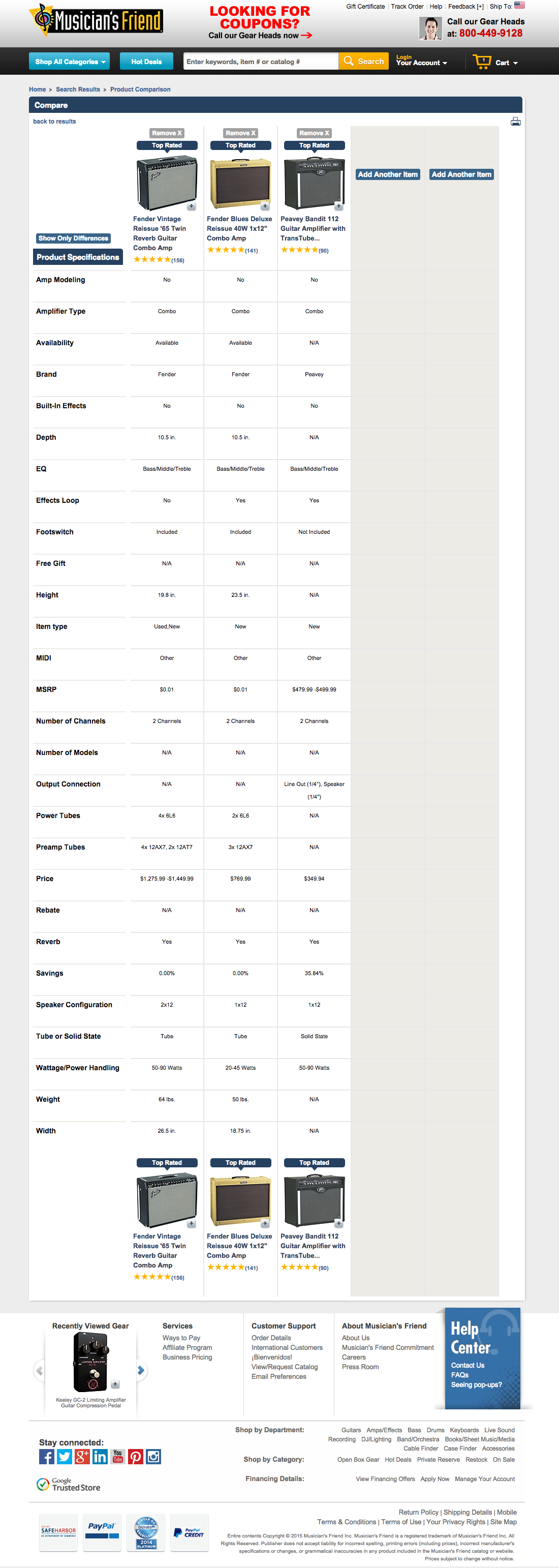 Desktop screenshot of Musician’s Friend