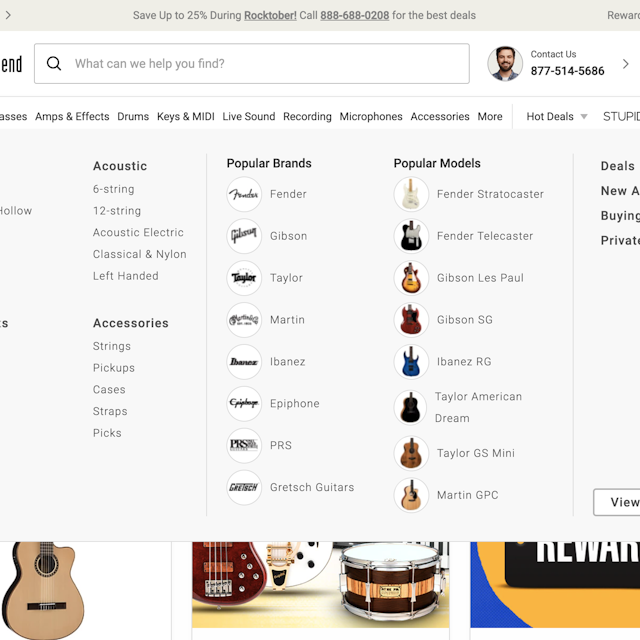Musician’s Friend UX Case Study Baymard Institute