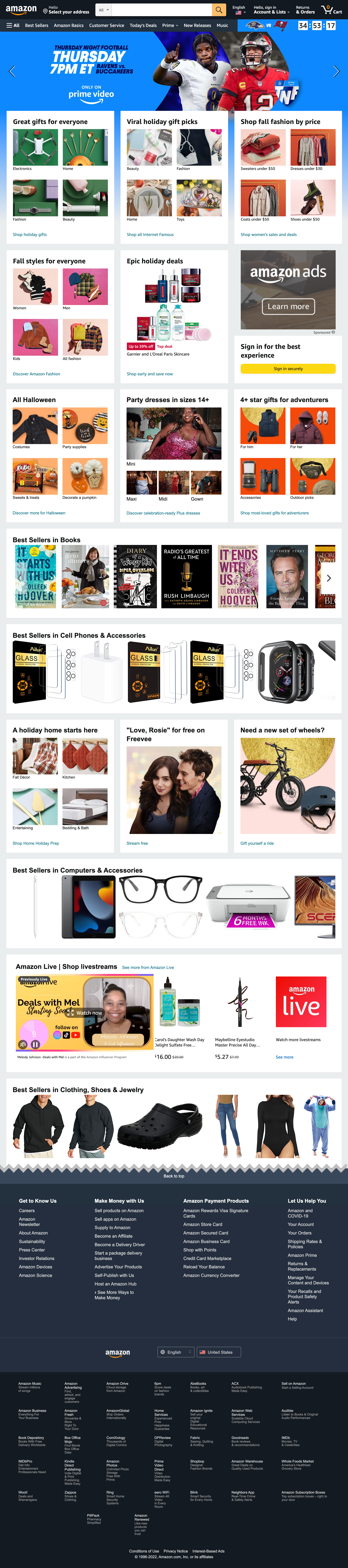 Desktop screenshot of Amazon