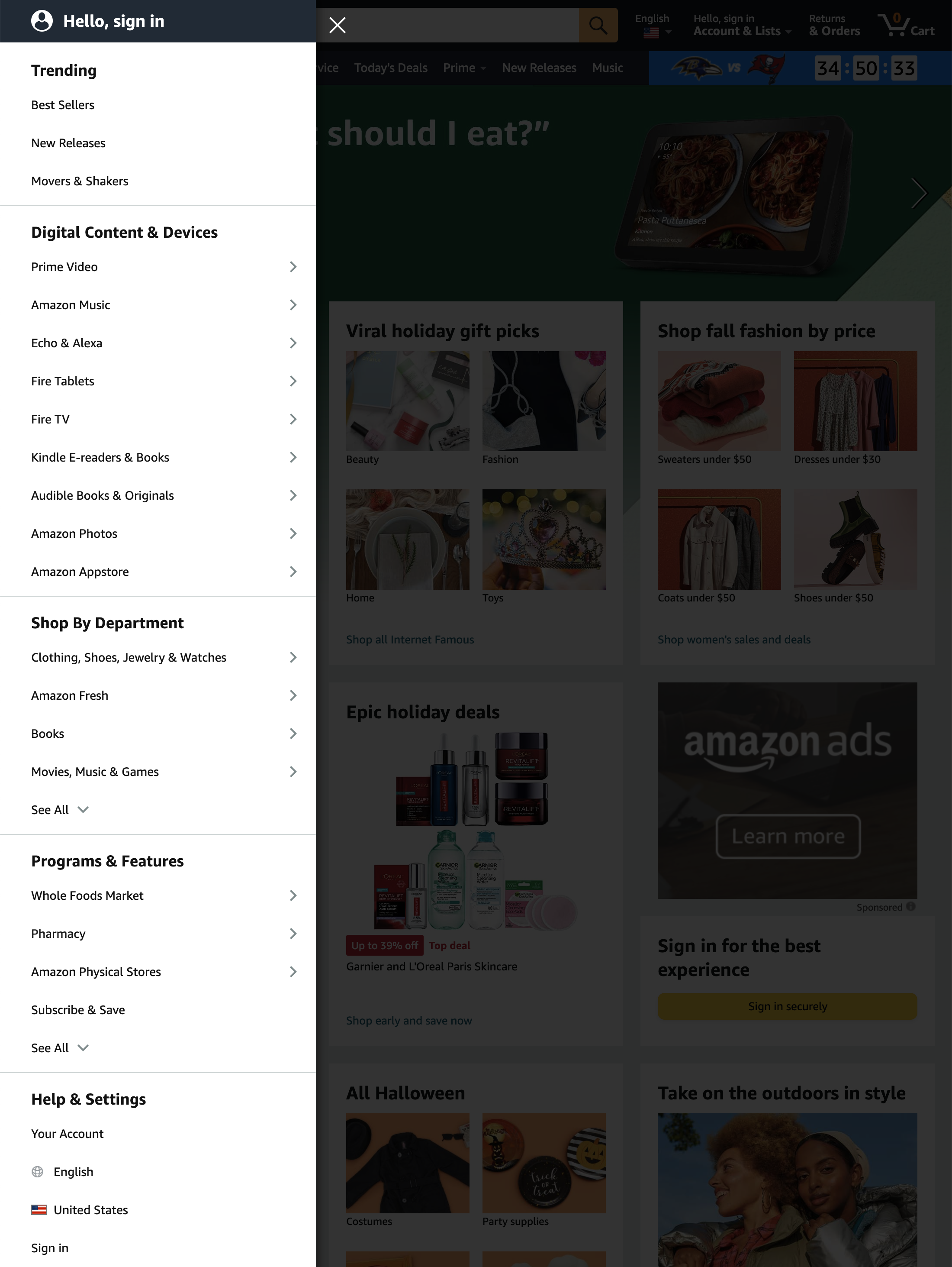 Desktop screenshot of Amazon