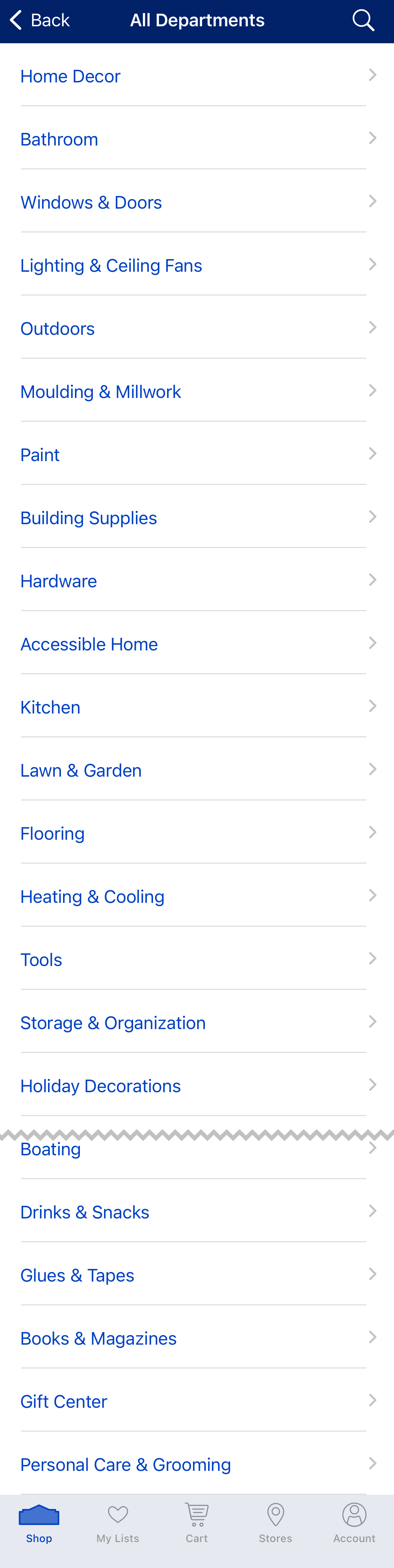 Mobile screenshot of Lowe’s