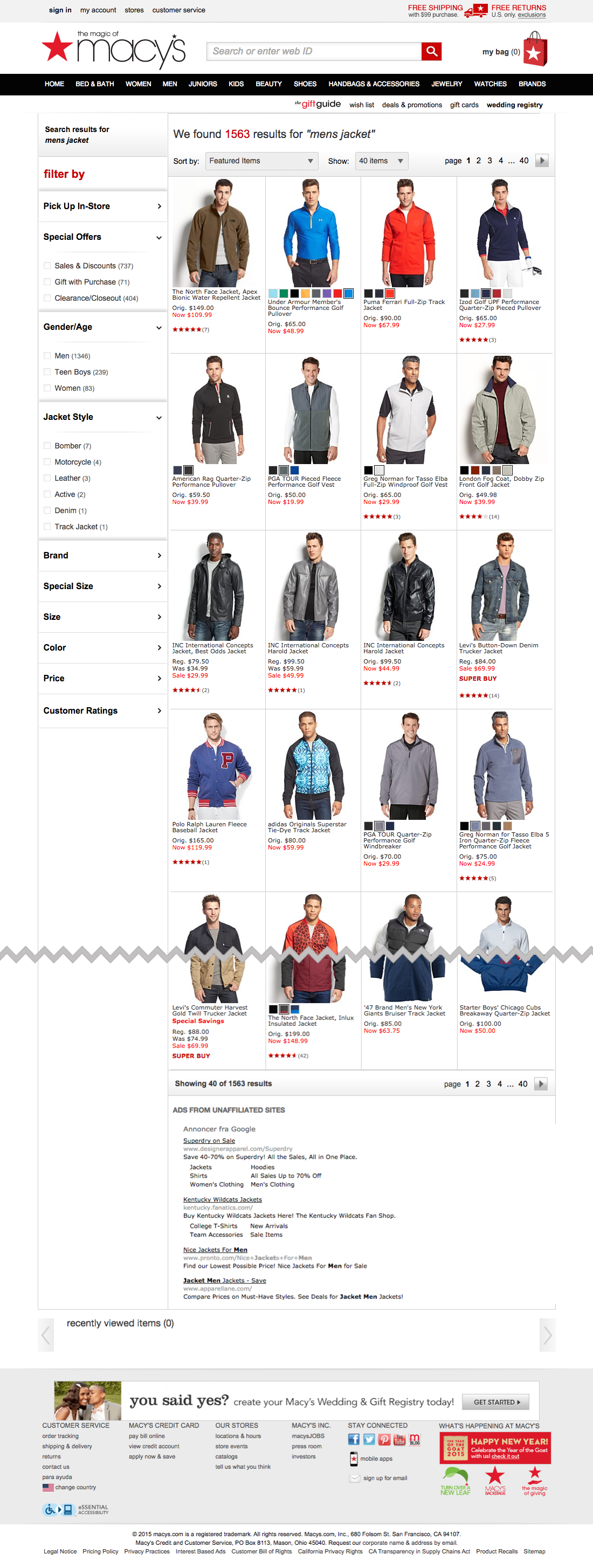 Desktop screenshot of Macy’s