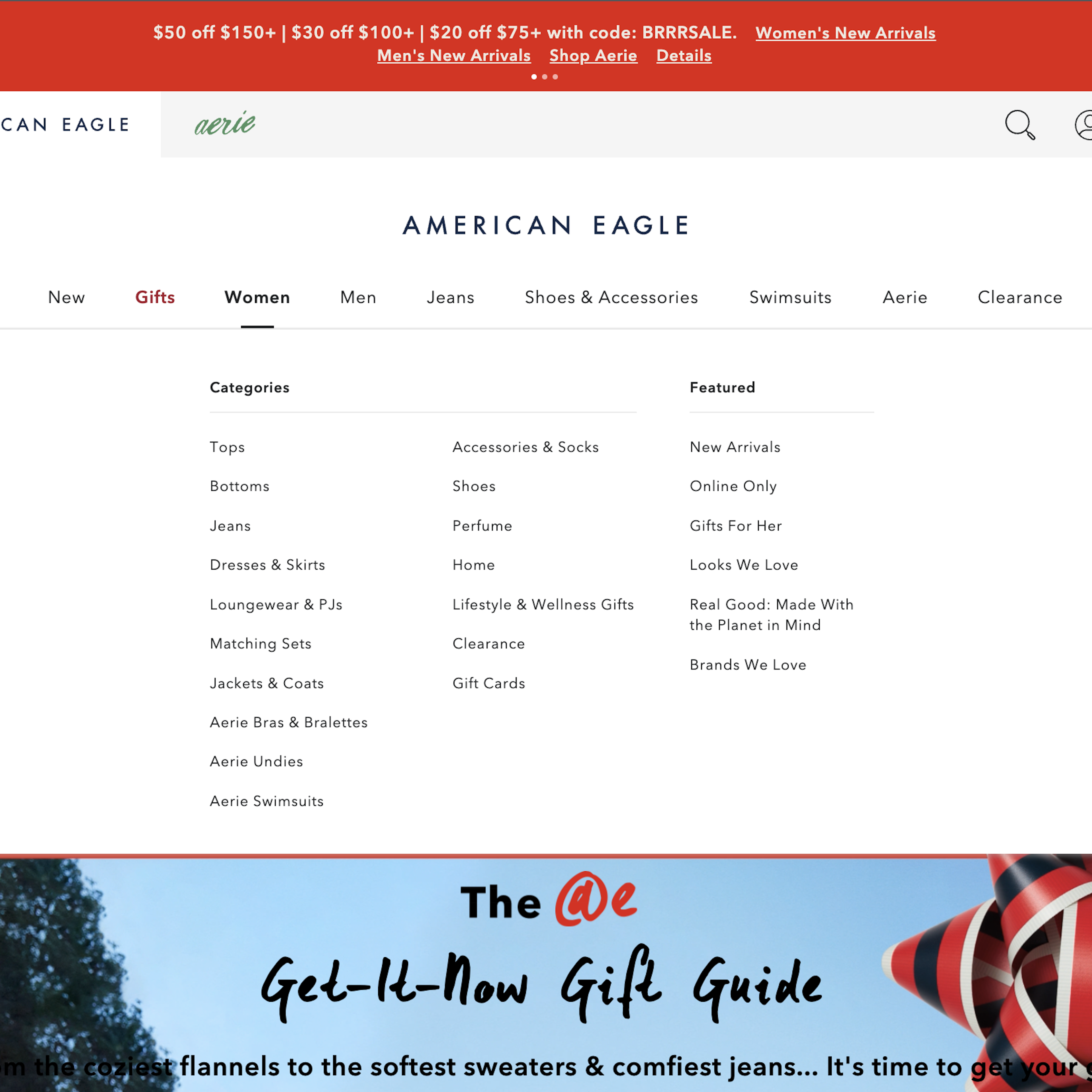 Desktop screenshot of American Eagle