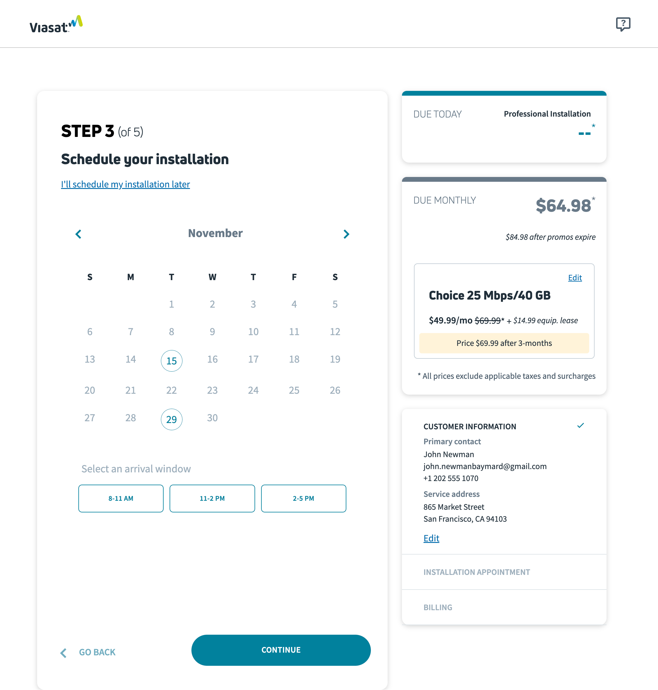 Desktop screenshot of Viasat