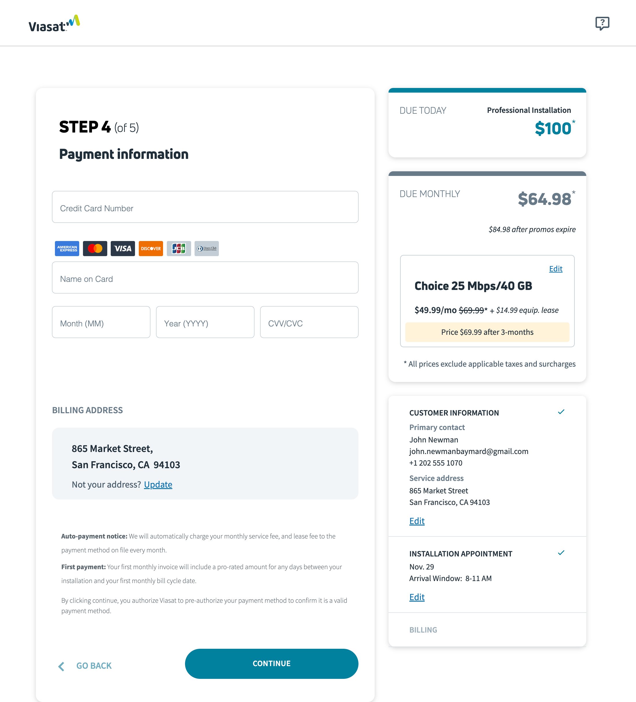 Desktop screenshot of Viasat
