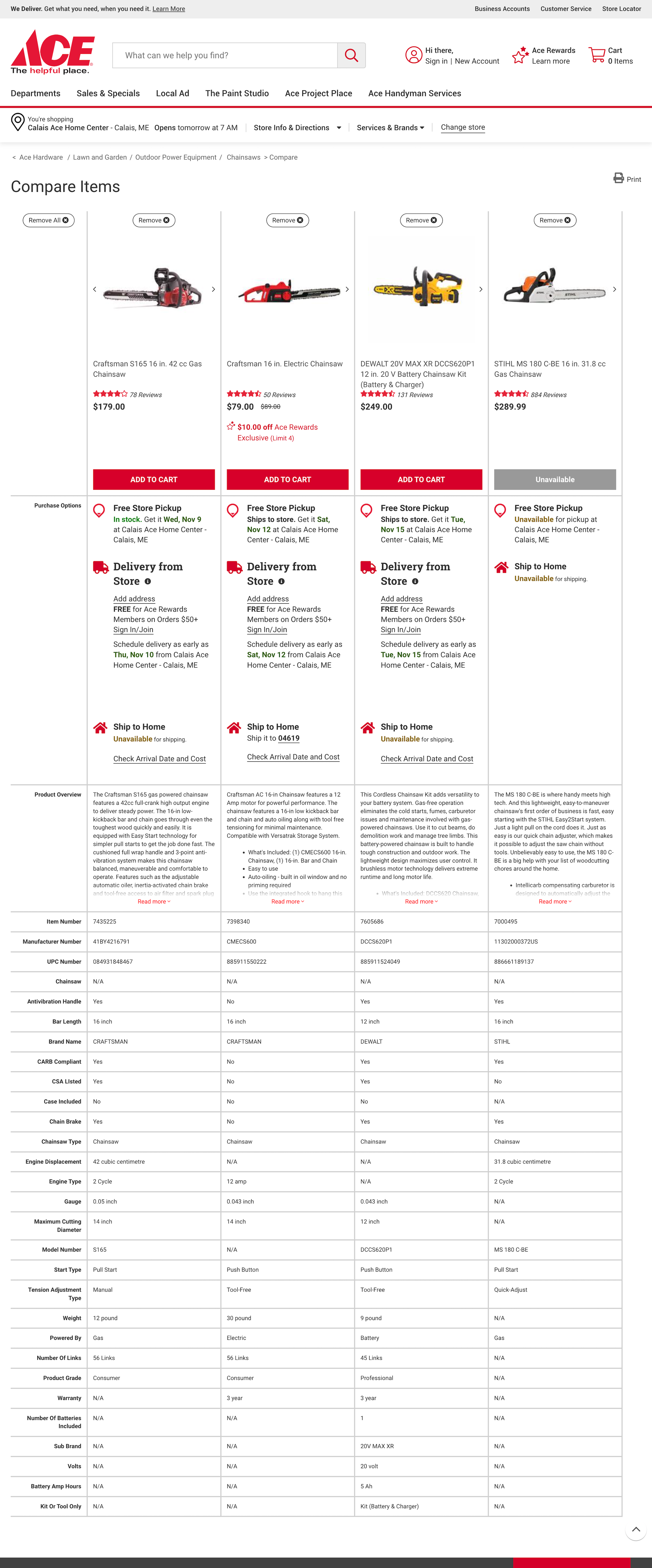 Desktop screenshot of Ace Hardware