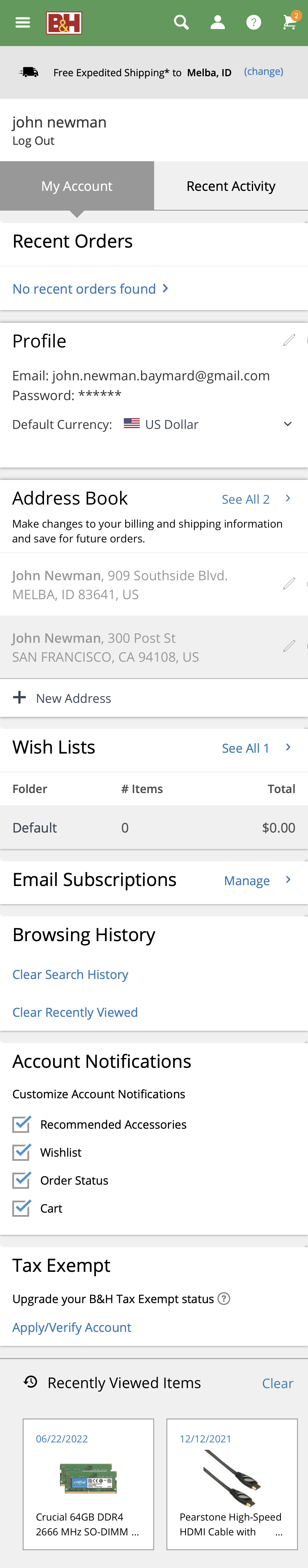 Mobile screenshot of B&amp;H Photo
