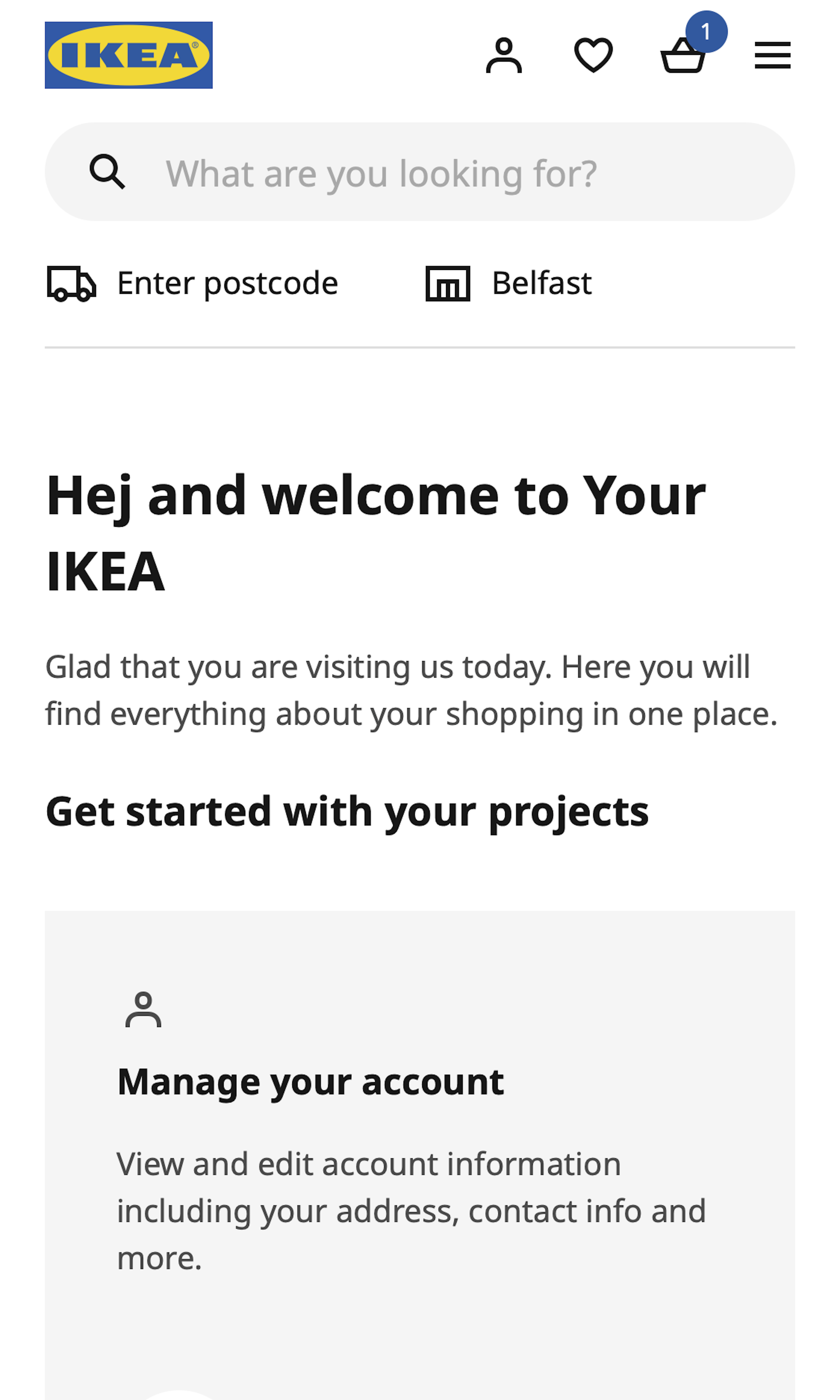 Mobile screenshot of IKEA