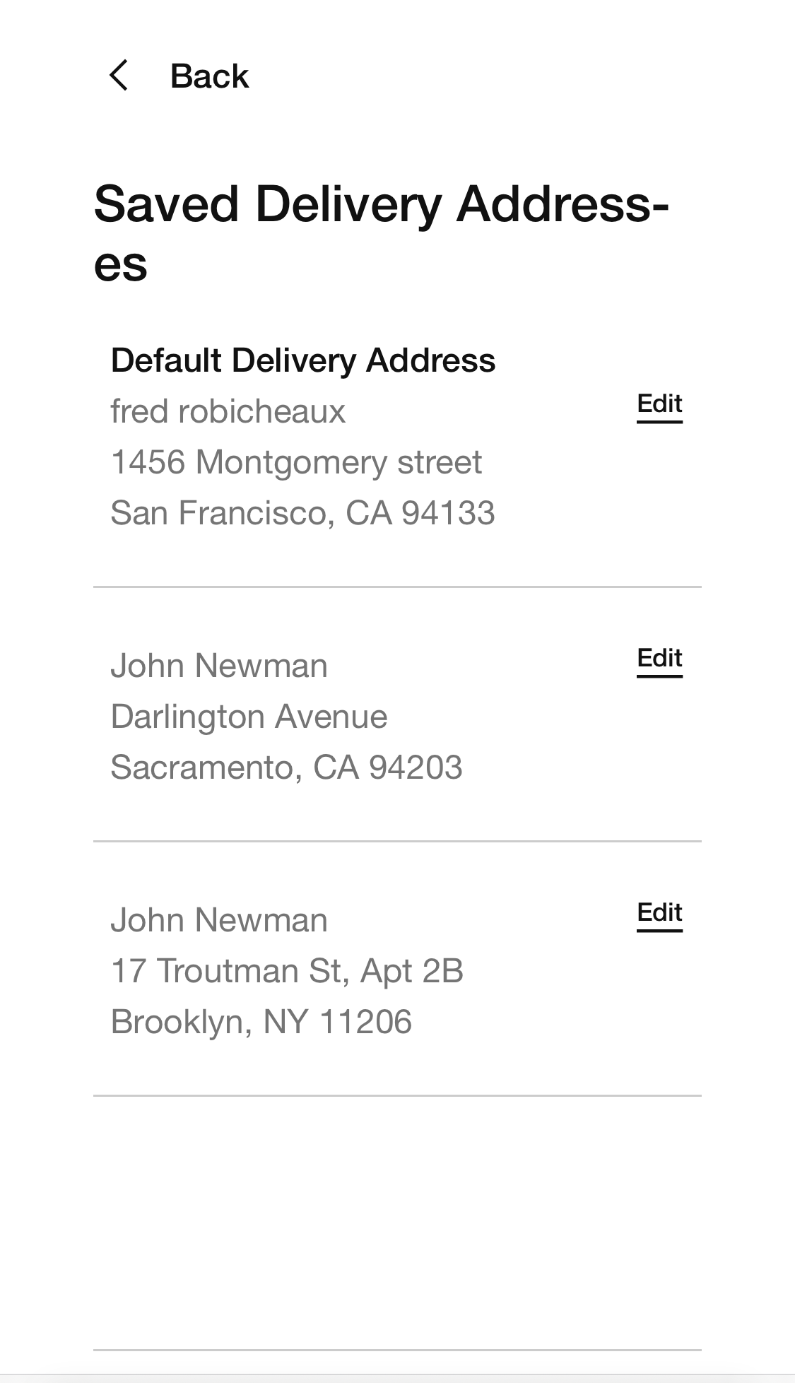Nike’s Mobile Address Book 157 of 361 Address Book Examples Baymard Institute