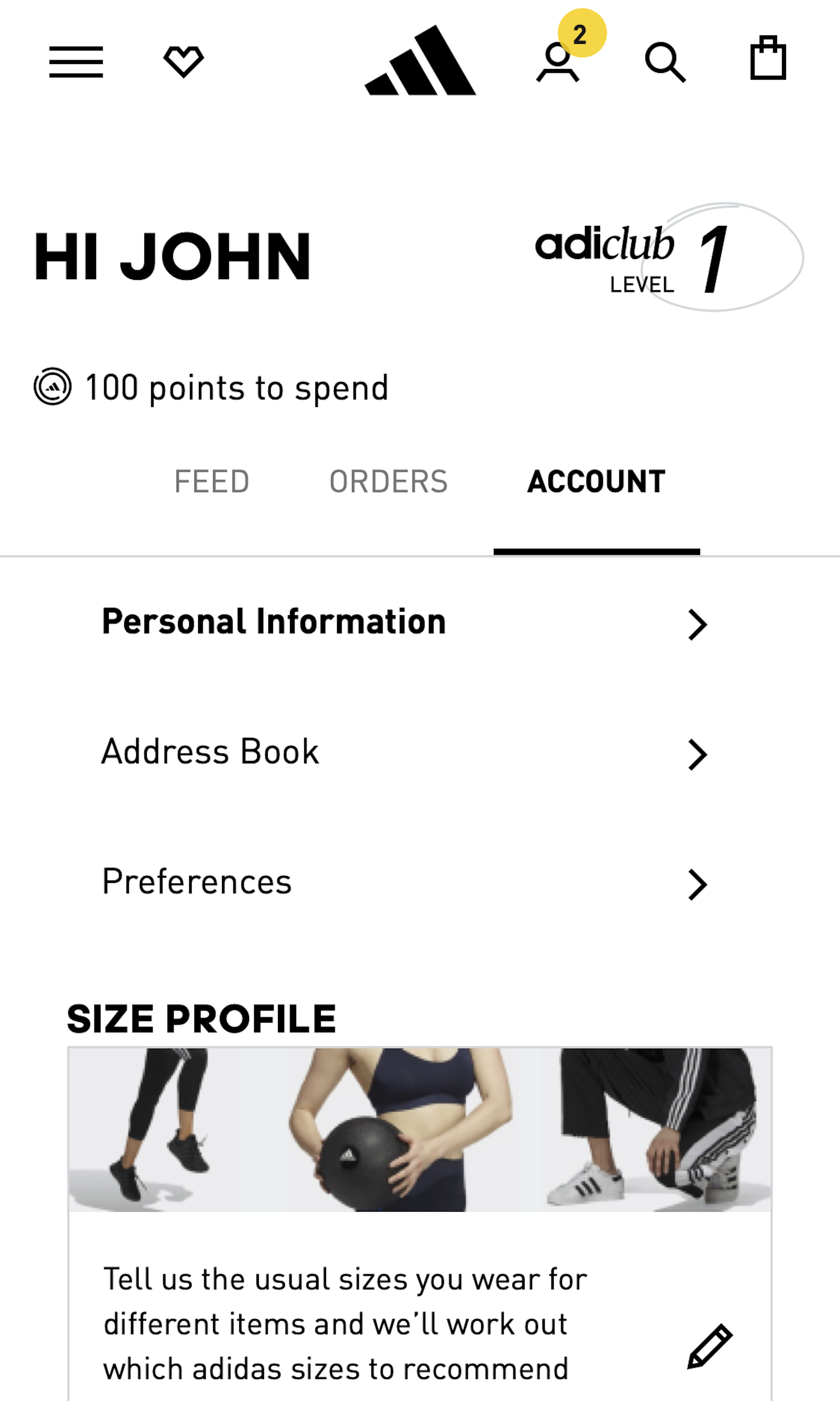 Mobile screenshot of Adidas