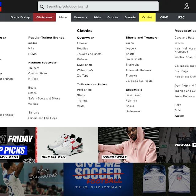 1023 ‘Main Navigation’ Design Examples – Baymard Institute