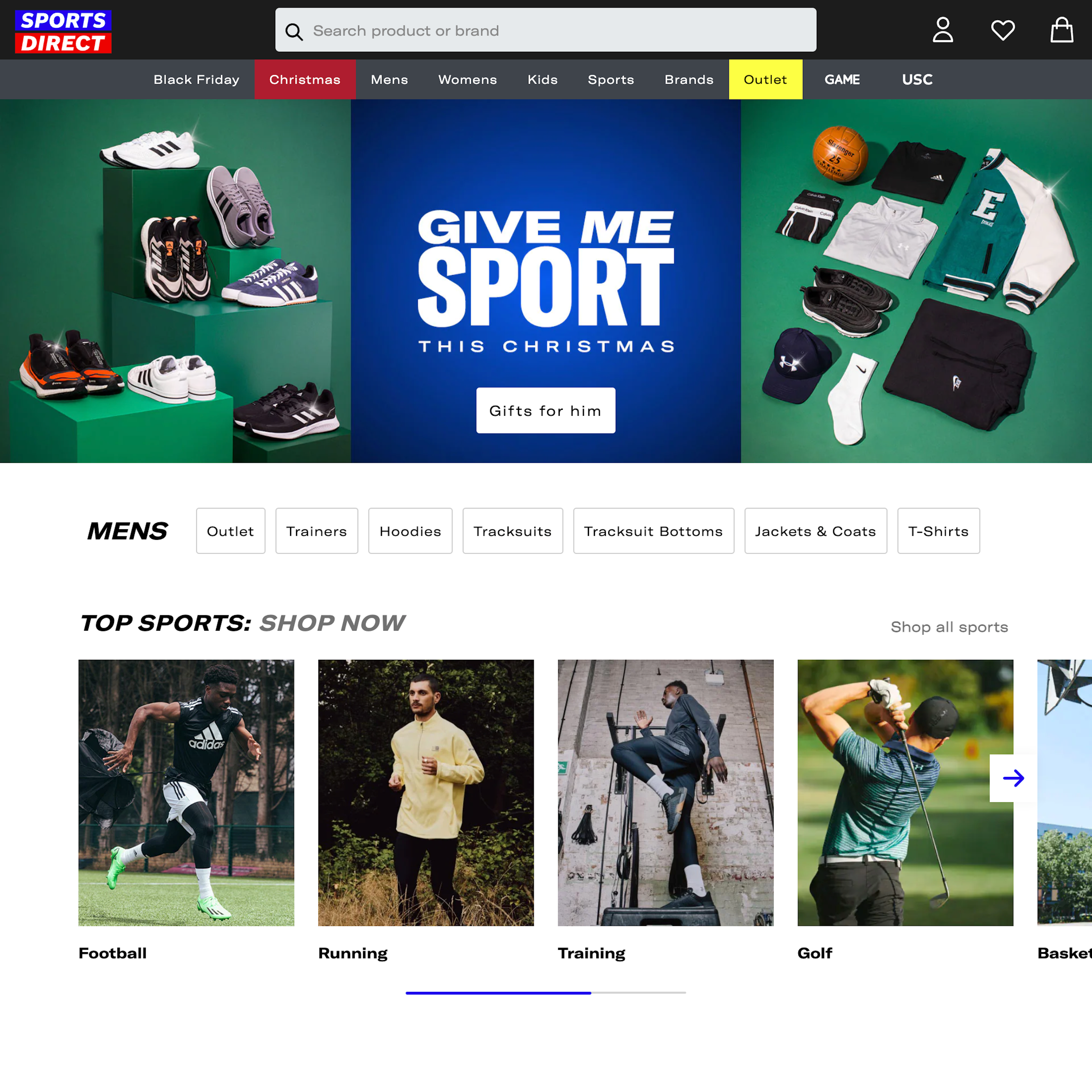 Desktop screenshot of Sports Direct
