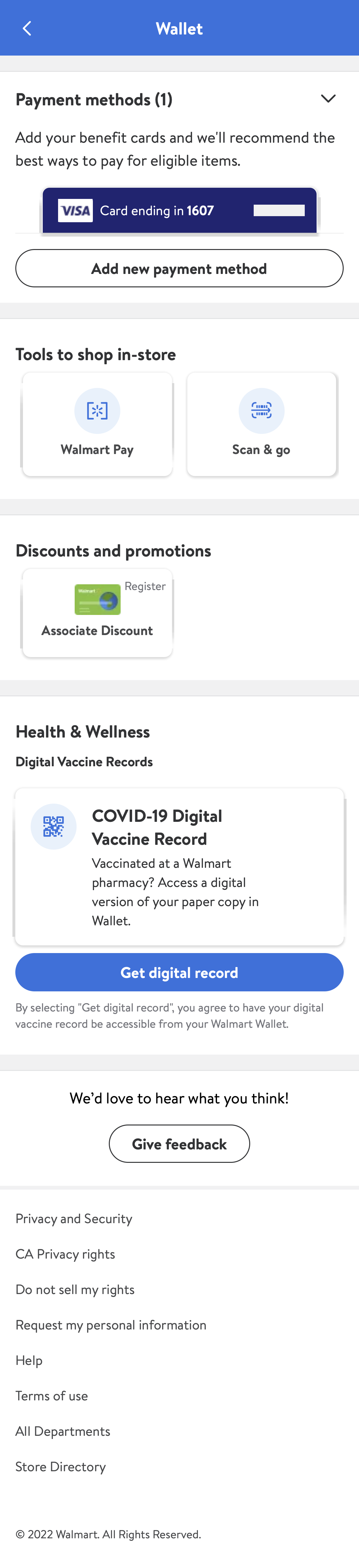 Mobile screenshot of Walmart