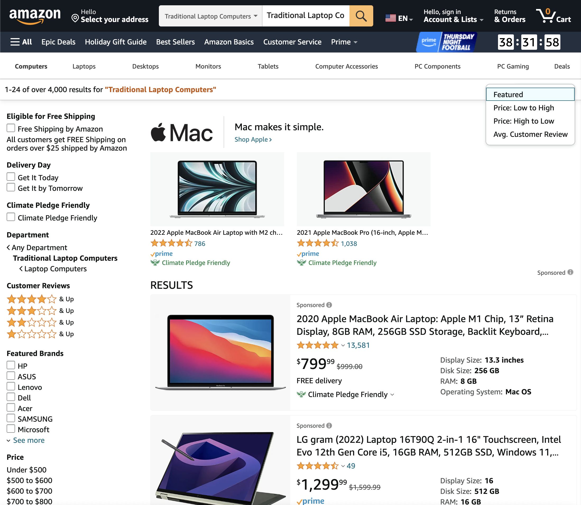 Desktop screenshot of Amazon