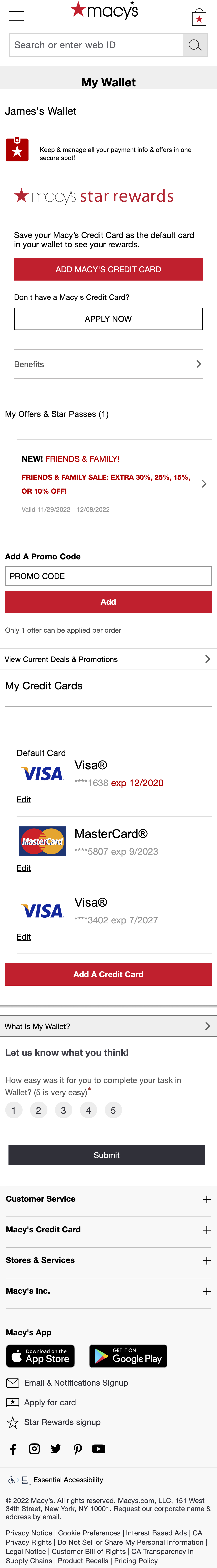 Mobile screenshot of Macy’s