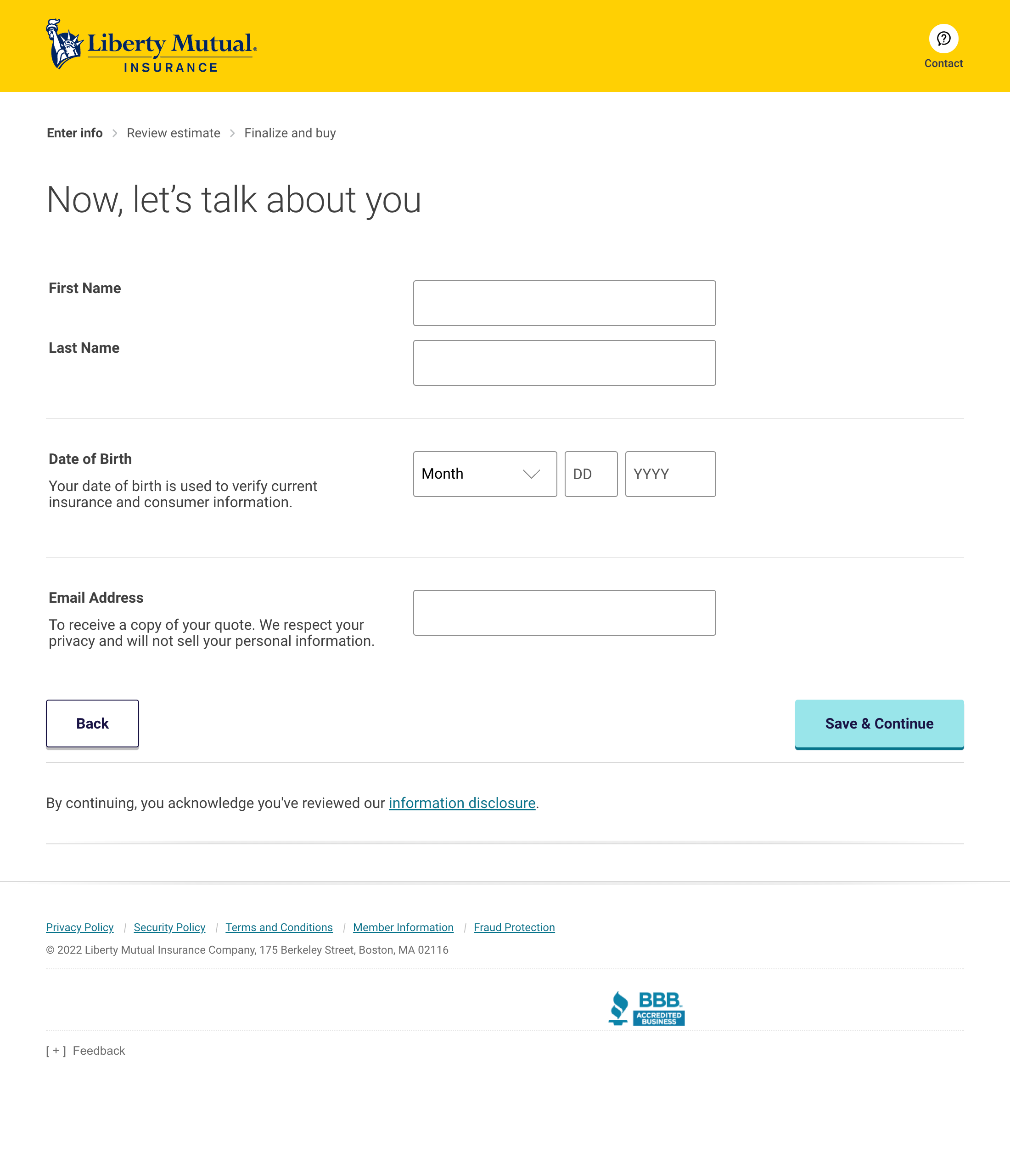 Desktop screenshot of Liberty Mutual