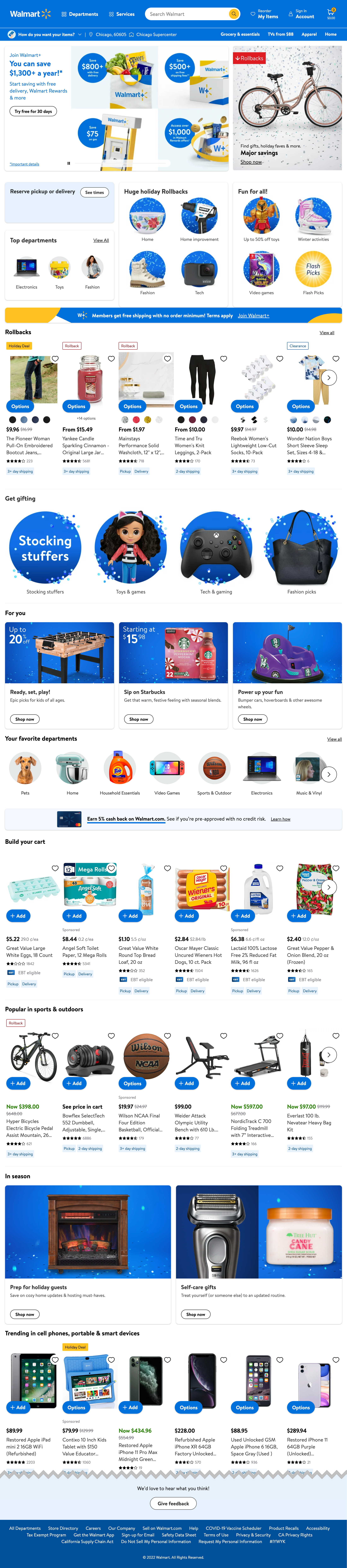 Desktop screenshot of Walmart