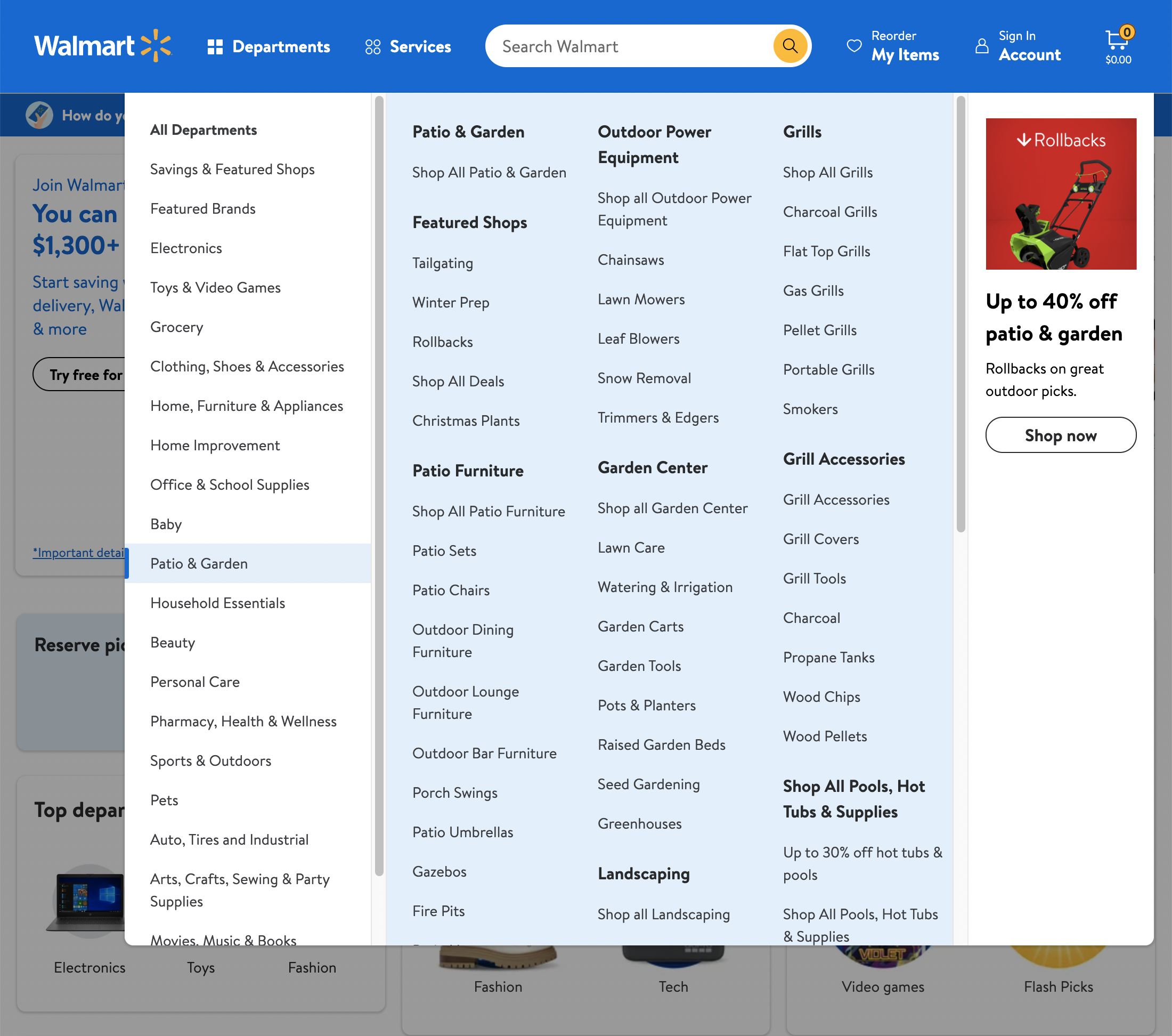 Desktop screenshot of Walmart