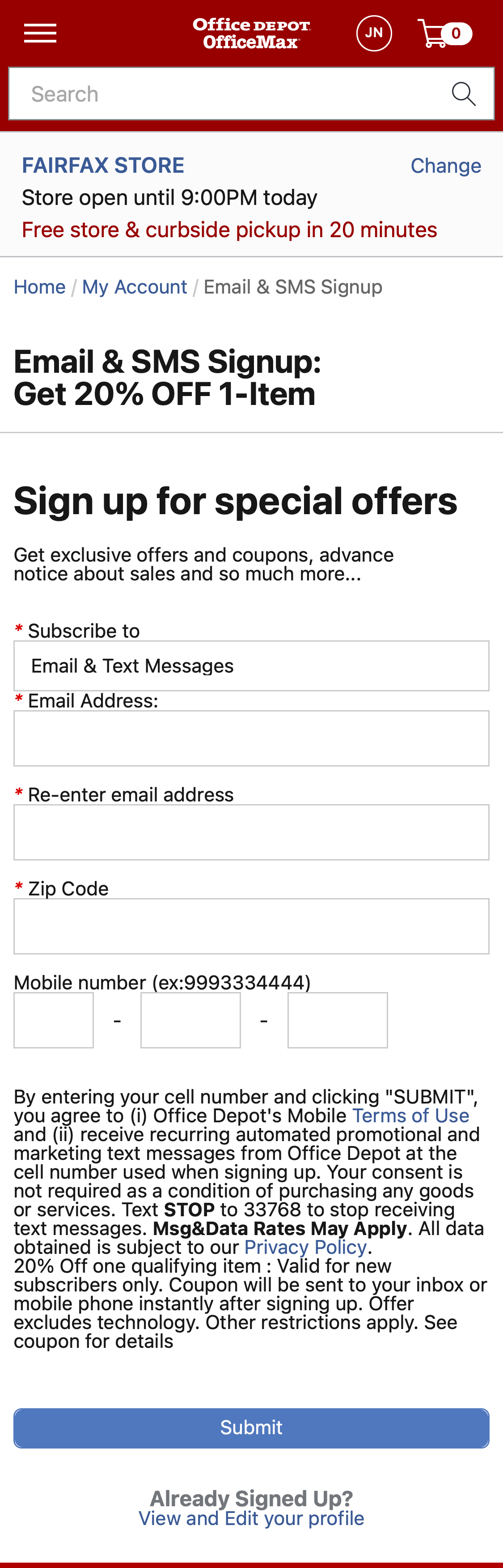 Office Depot’s Mobile Newsletter Management 167 of 340 Newsletter Management Examples