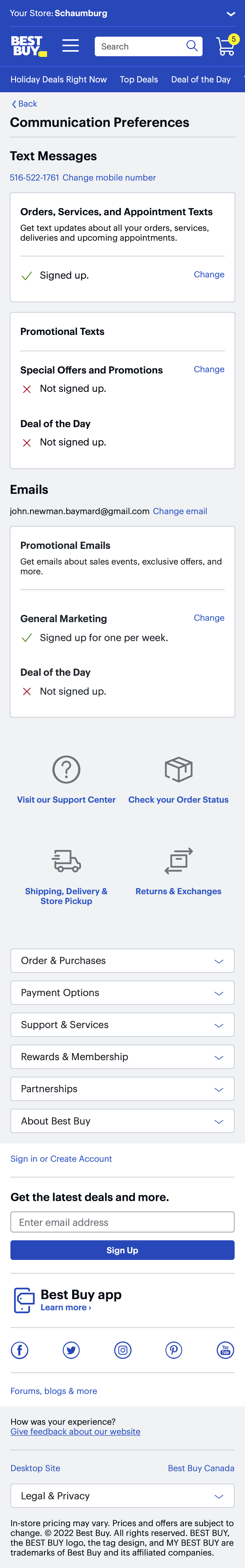 Mobile screenshot of Best Buy