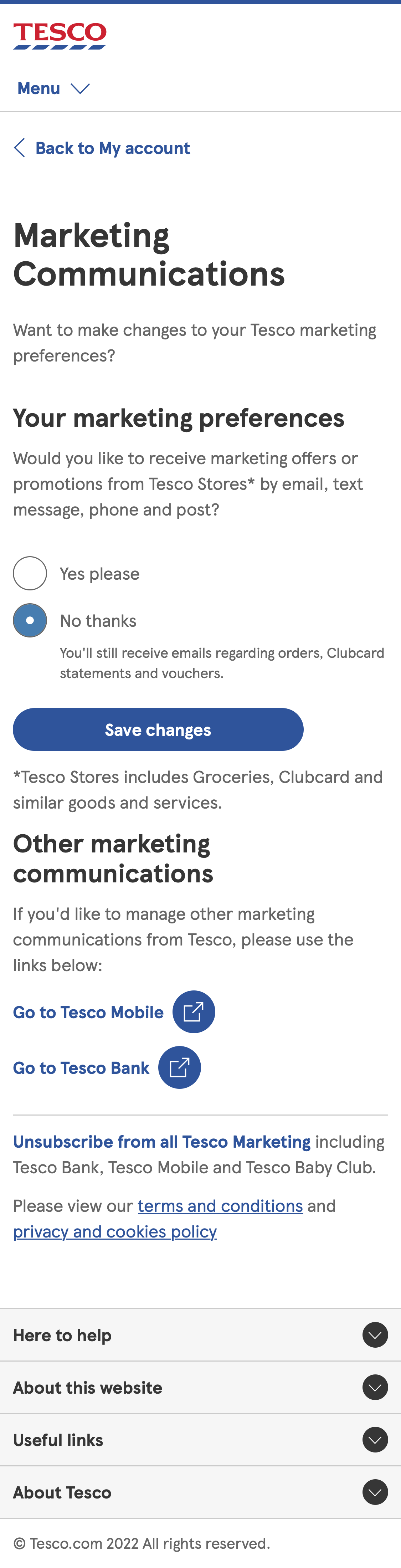 Tesco’s Mobile Newsletter Management 171 of 340 Newsletter Management