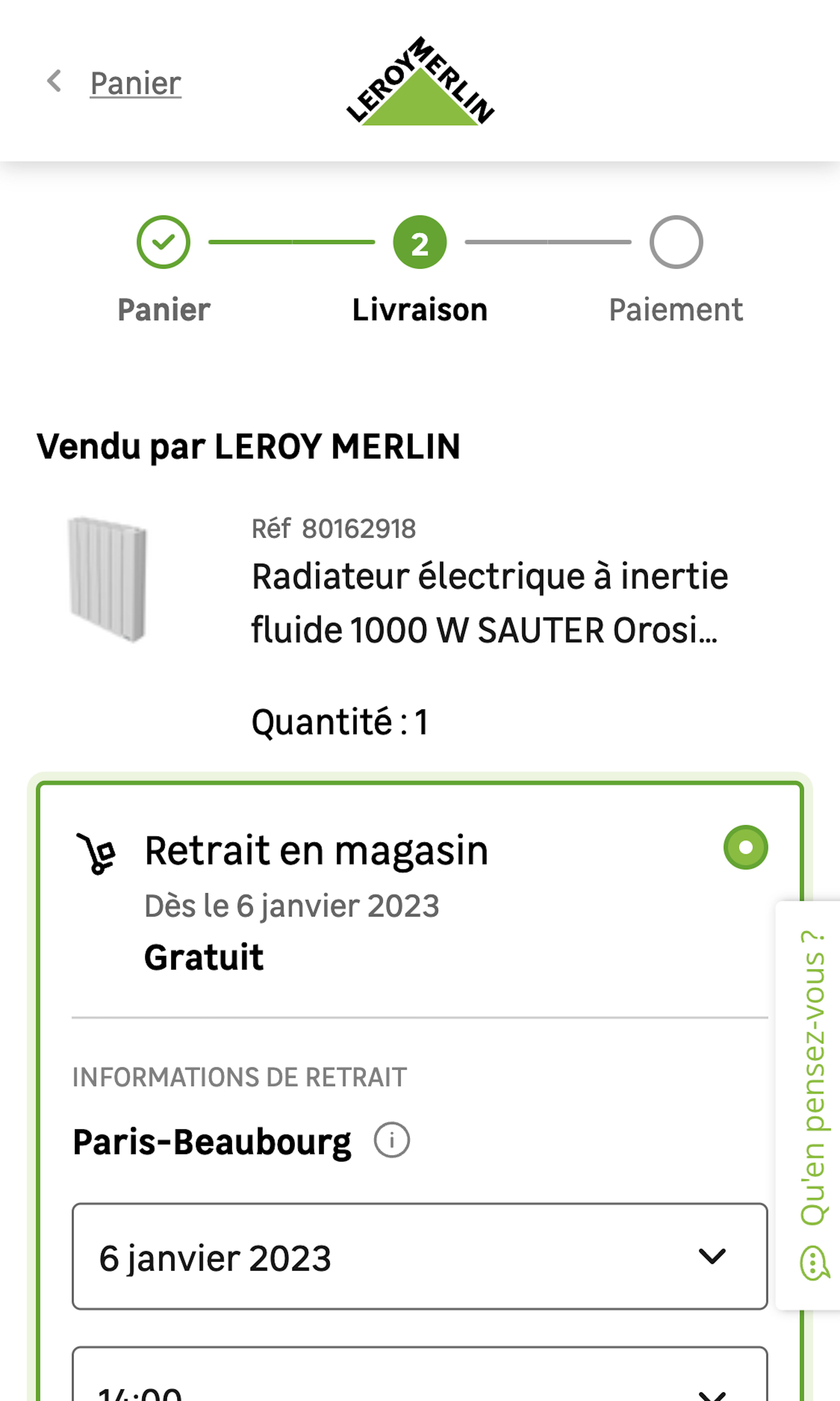 Mobile screenshot of Leroy Merlin