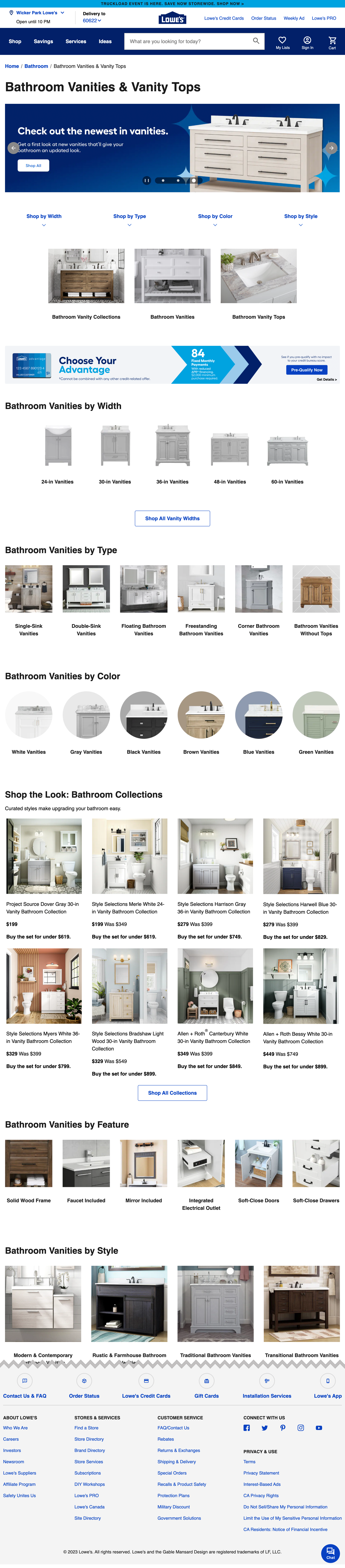 Desktop screenshot of Lowe’s