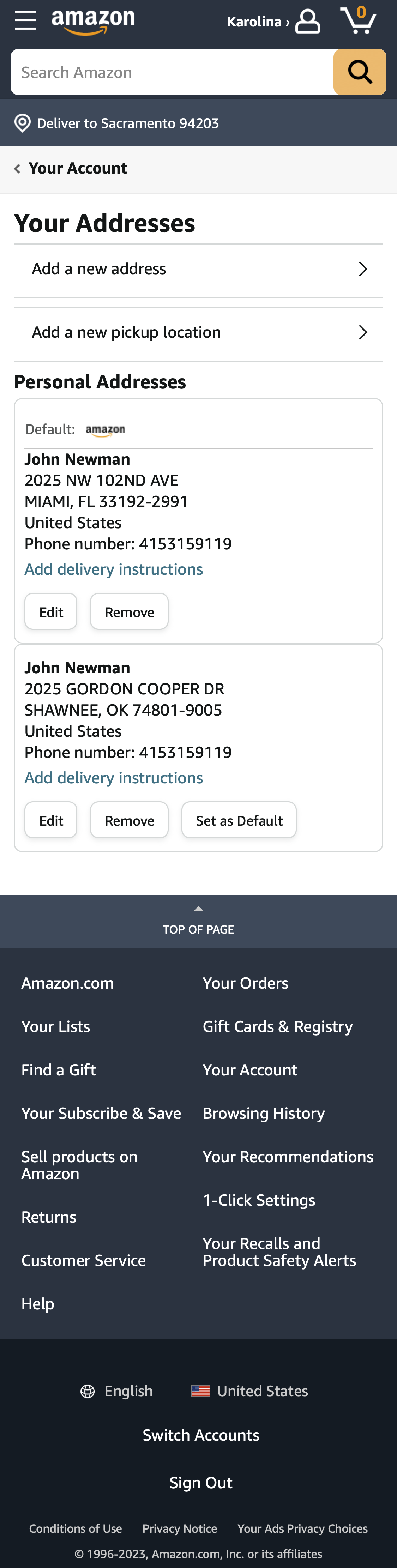 Mobile screenshot of Amazon