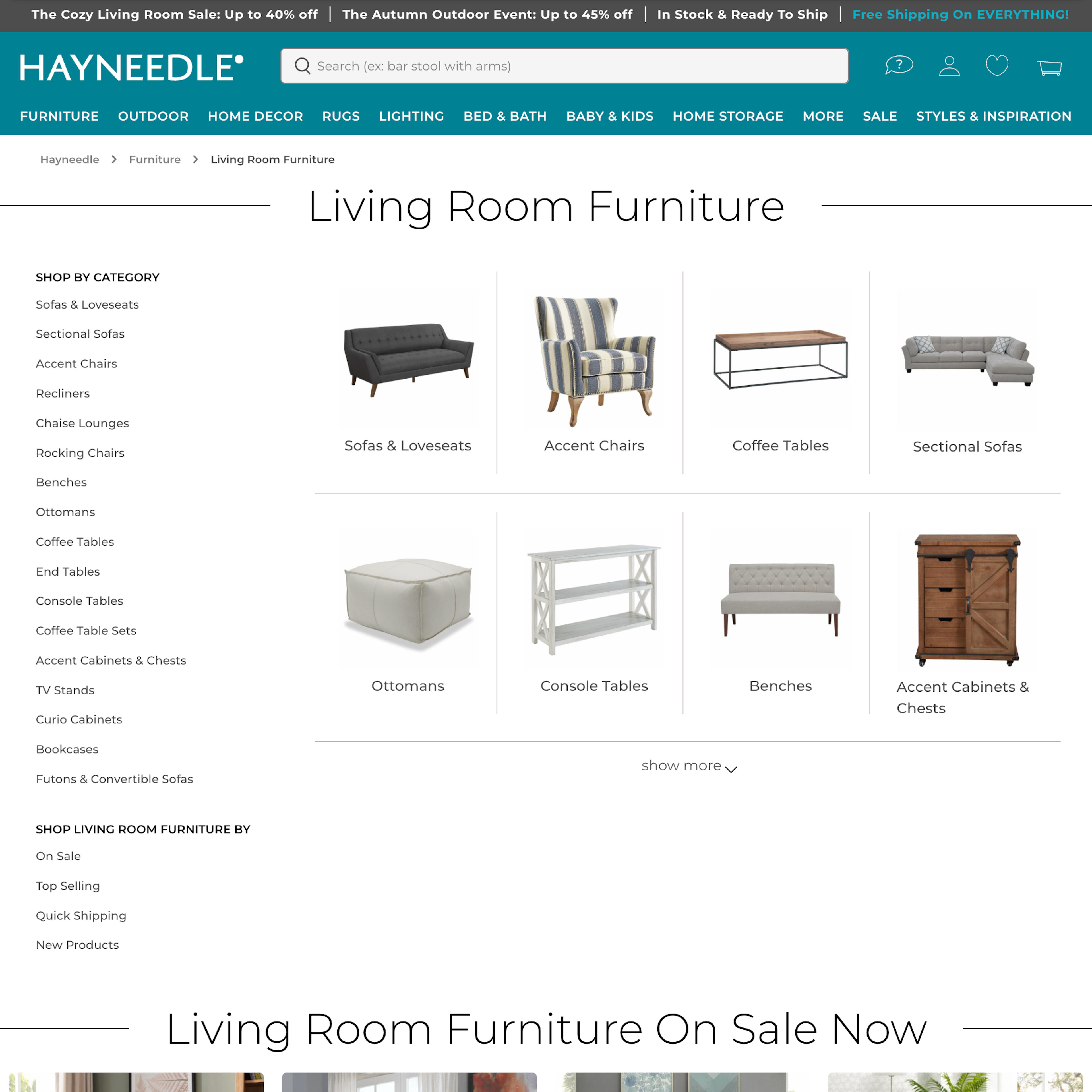Desktop screenshot of Hayneedle