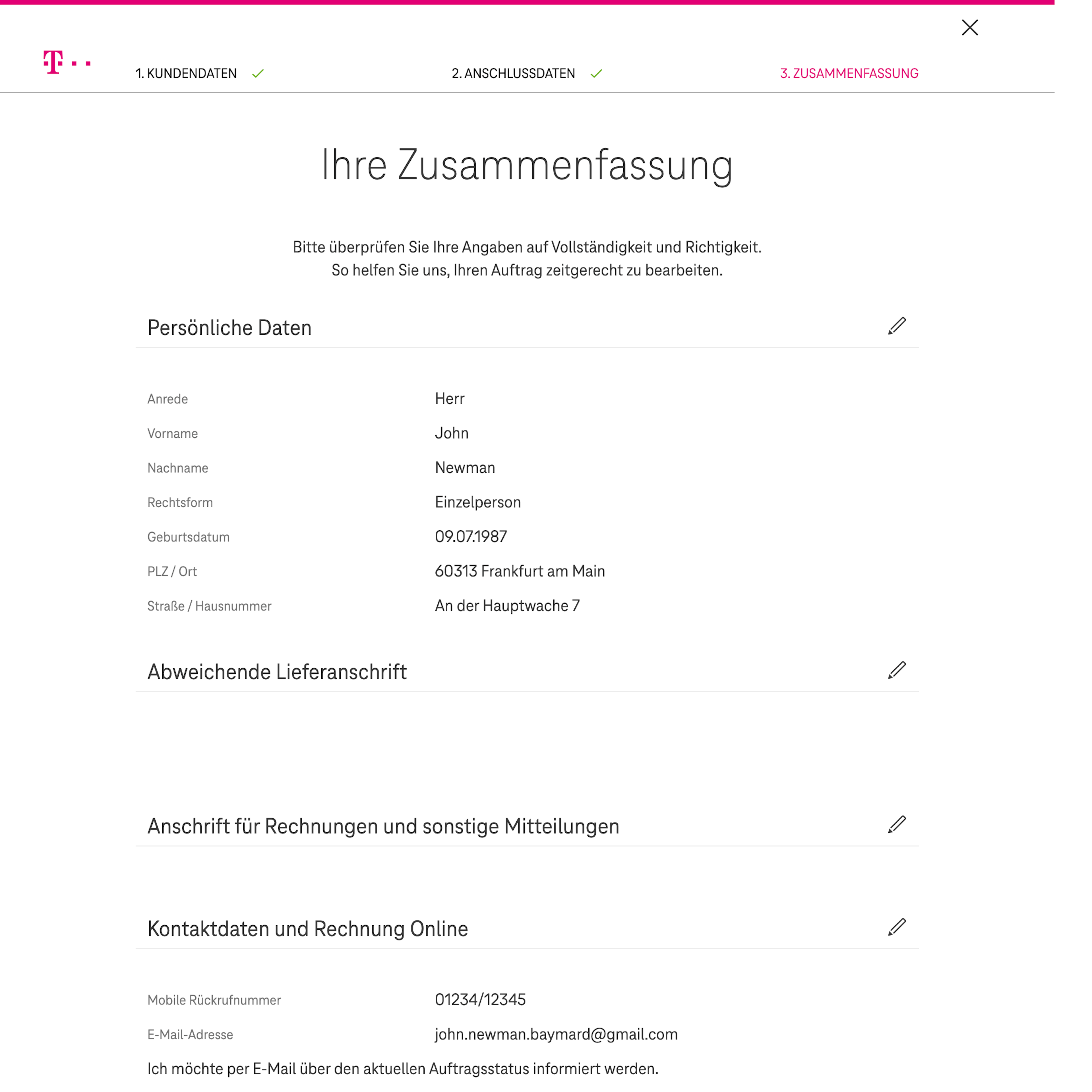 Desktop screenshot of Telekom