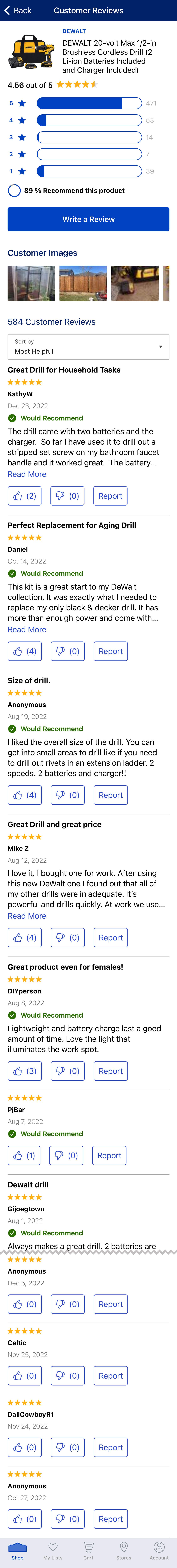 Mobile screenshot of Lowe’s