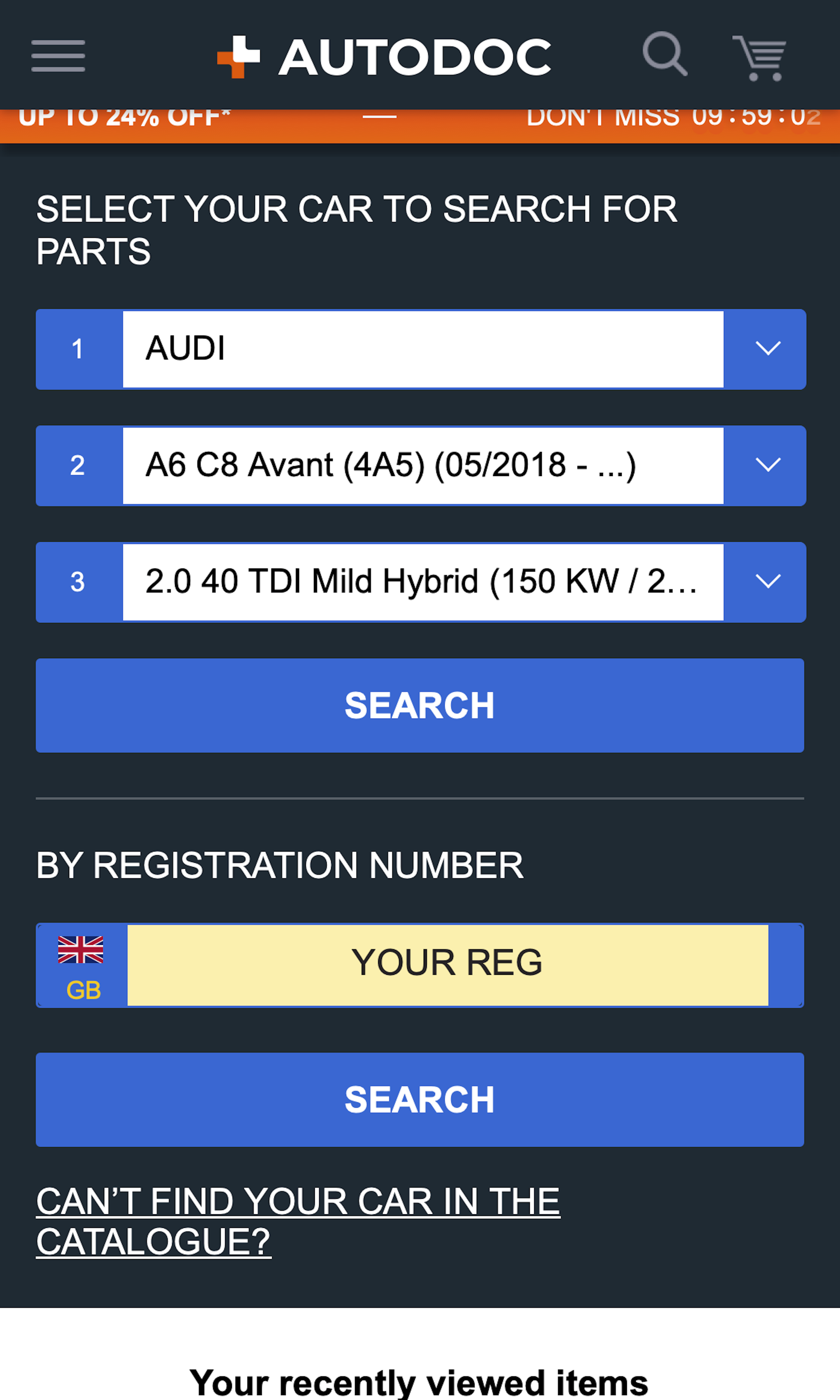 Mobile screenshot of AutoDoc