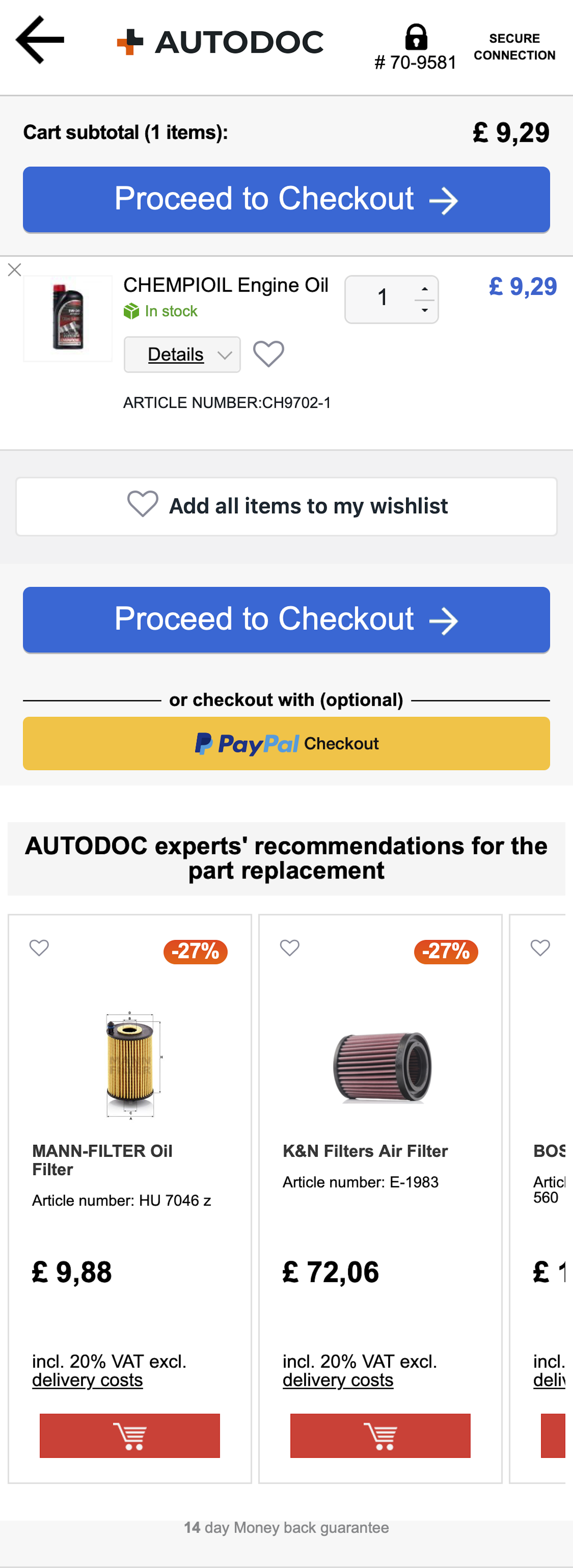 Mobile screenshot of AutoDoc
