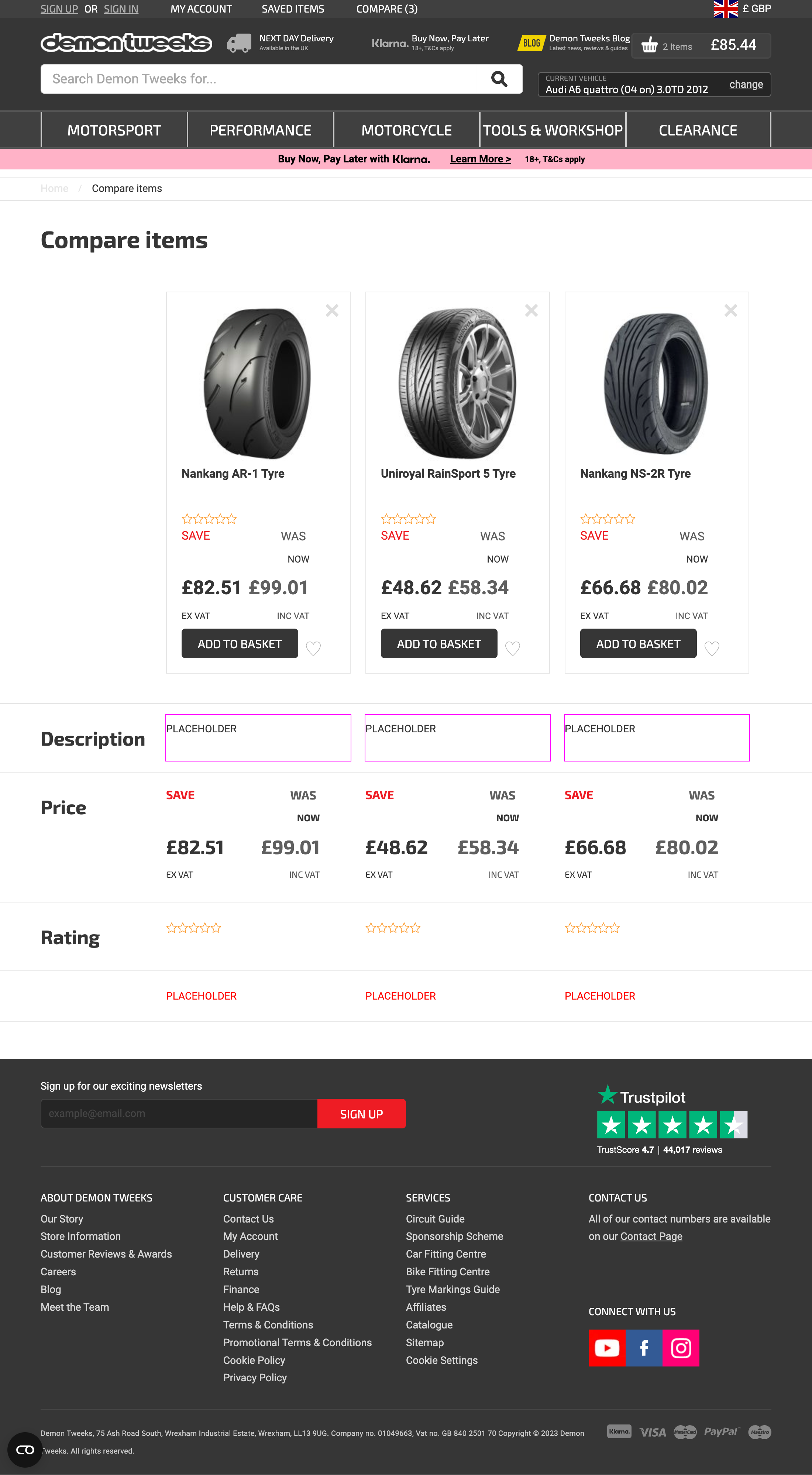 Desktop screenshot of Demon Tweeks