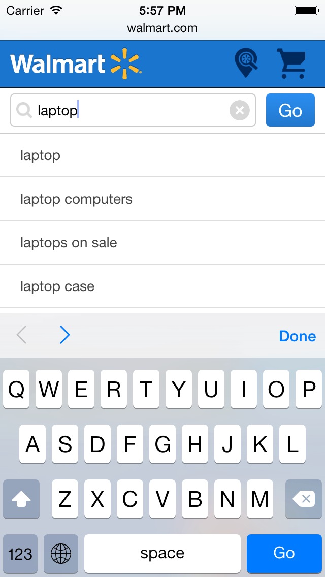 Mobile screenshot of Walmart