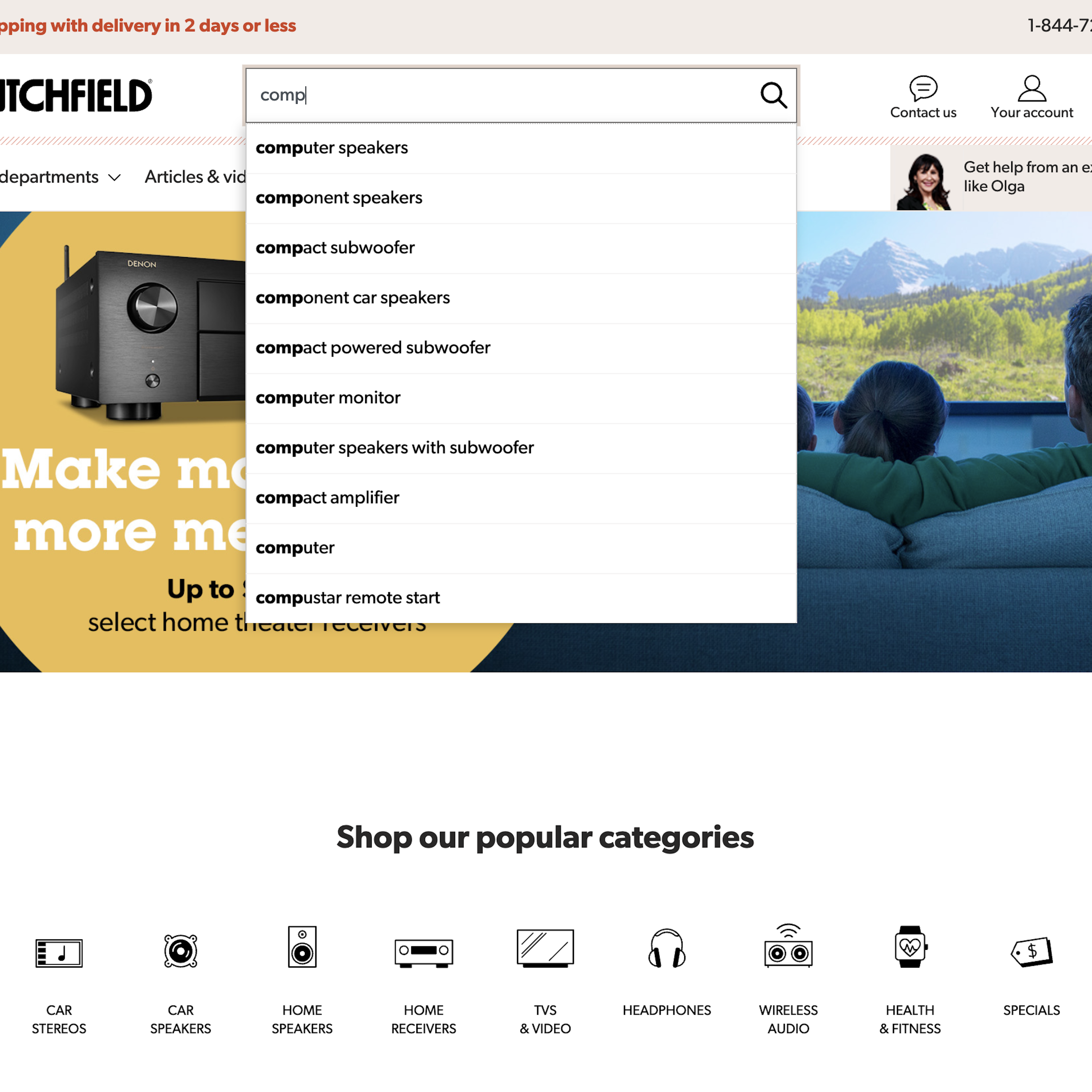 Desktop screenshot of Crutchfield