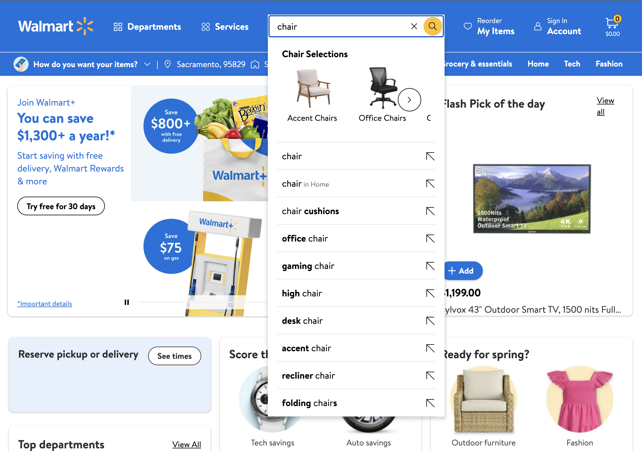 Desktop screenshot of Walmart