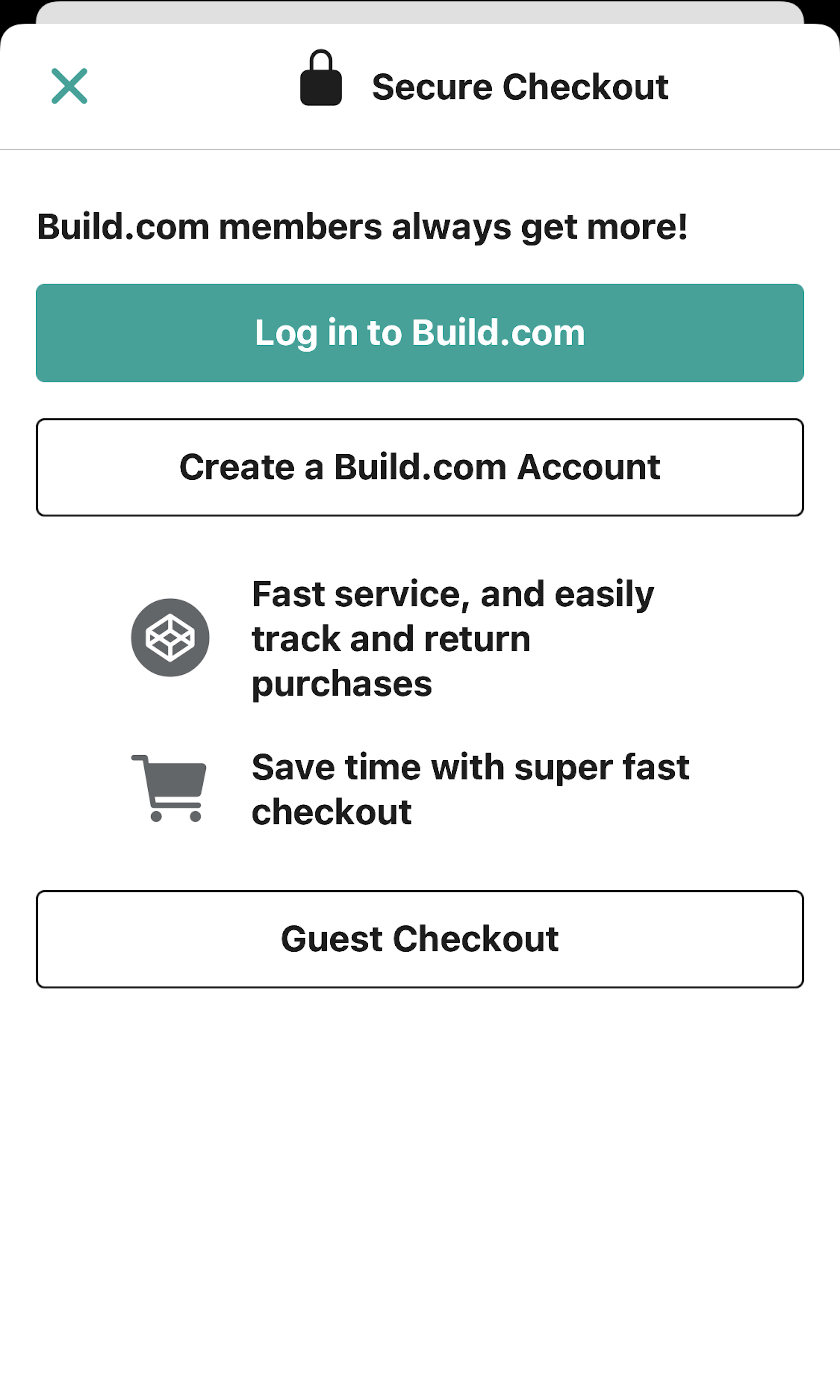 Mobile screenshot of Build.com
