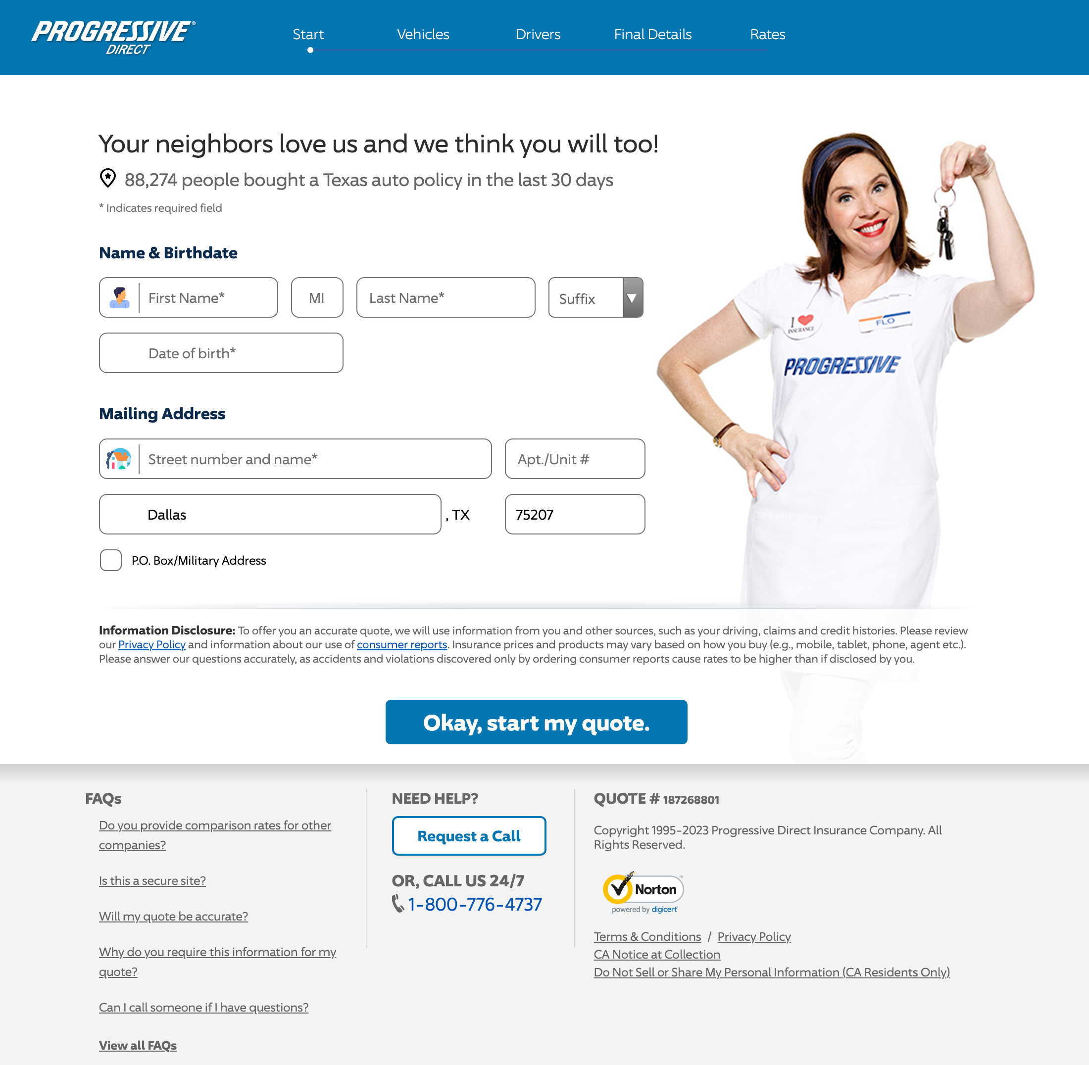 Desktop screenshot of Progressive